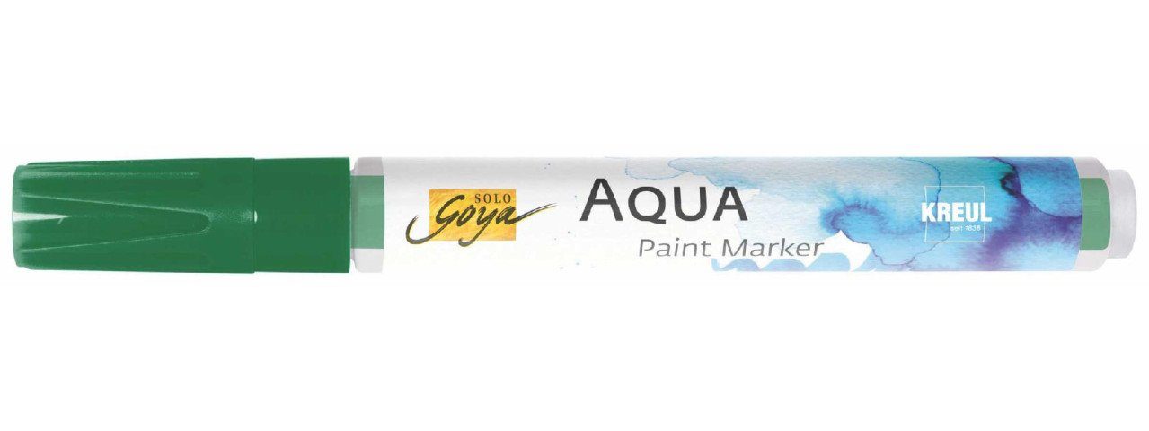 Goya Solo Kreul Aqua Kreul Flachpinsel Paint Marker olivgrün