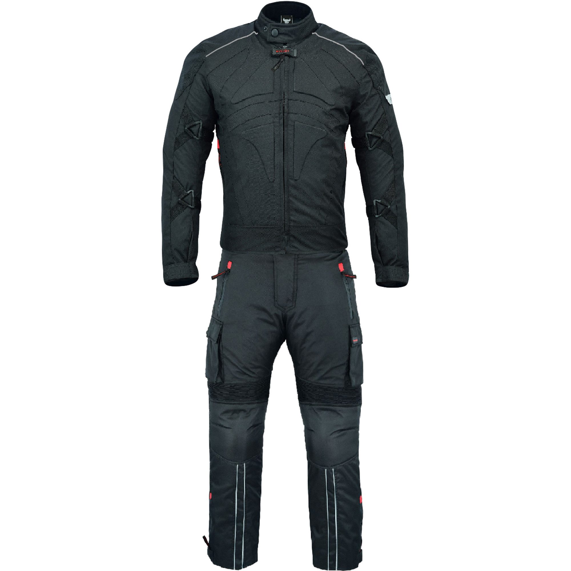 BULLDT Motorradkombi GW322K (Spar-Set, 2-tlg., mit Protektoren) BULLDT Motorradkombi Herren 2-teilig kurze Jacke CE2 Protektoren – Bild 3 von 5