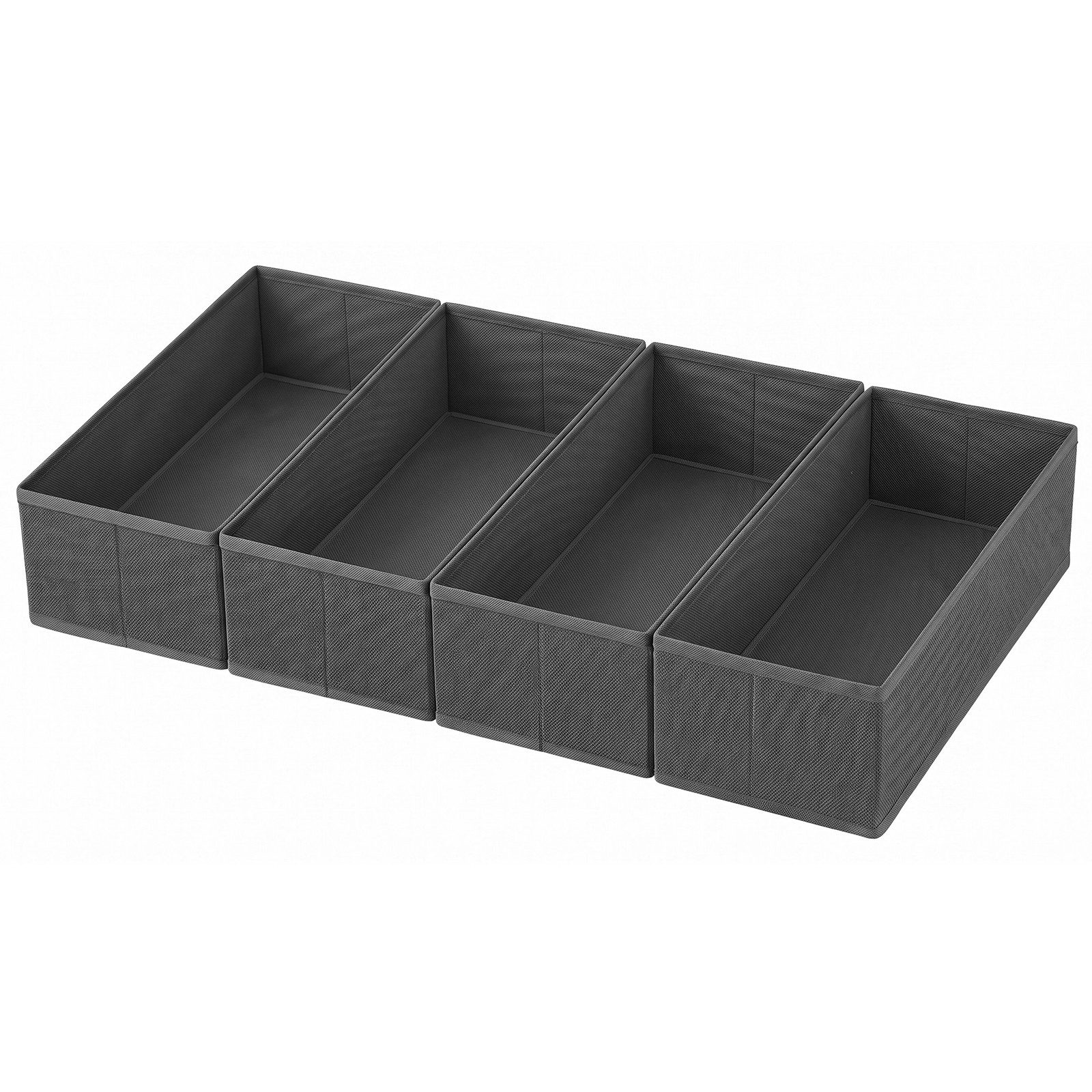 Sekey Aufbewahrungsbox Schubladen Organizer aus Vliesstoff – faltbare Aufbewahrungsboxen, 4er-Set, 17,5×35×11 cm für NORDLI Kommode, ohne Fächer – Bild 2 von 5