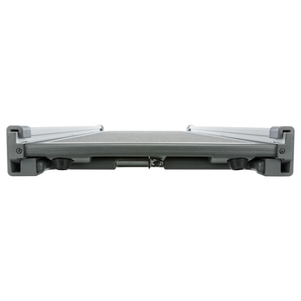 TRIXIE Hunderampe 2-fach Teleskop-Rampe, Aluminium/Sandpapier - grau - 43 × 100–180 cm
