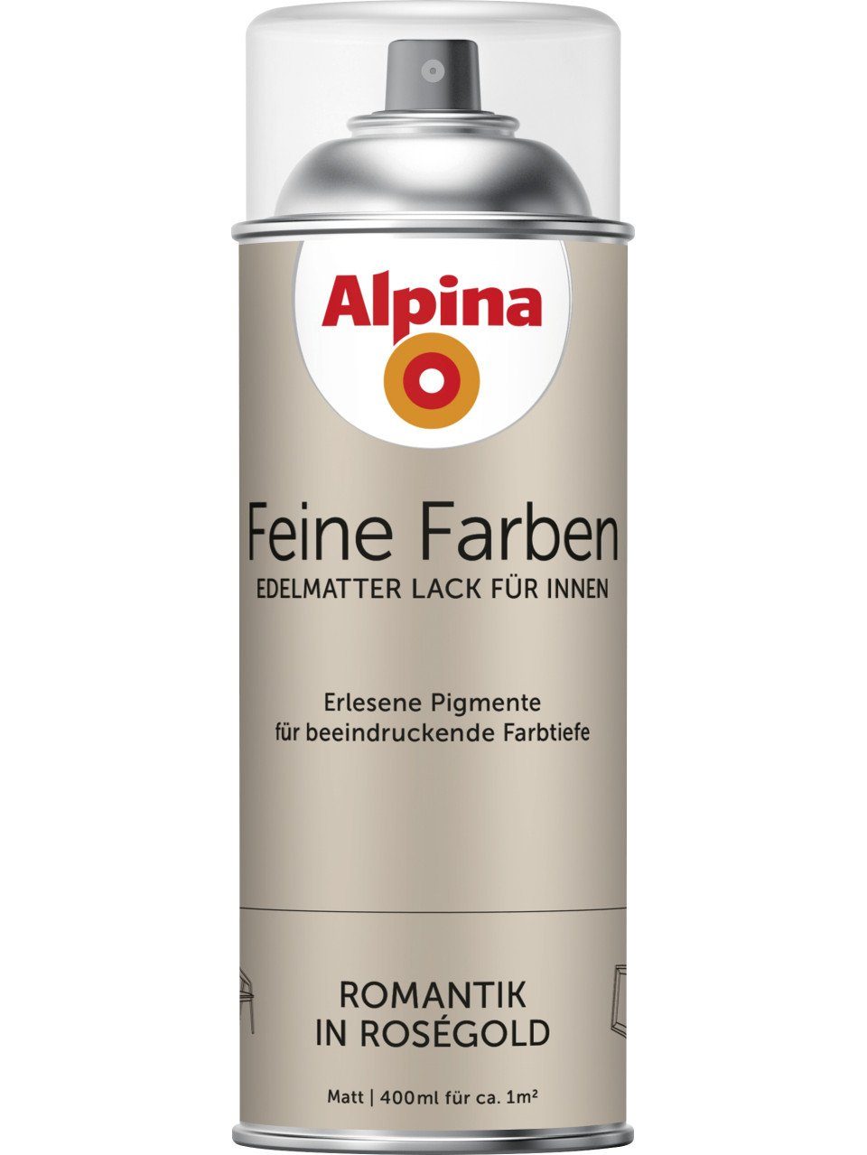 Alpina Sprühlack Alpina Feine Farben Sprühlack Romantik in Roségold