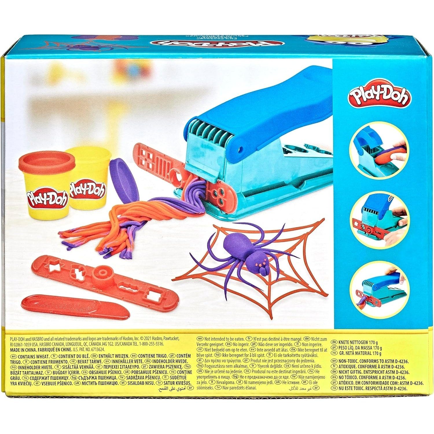 Hasbro Knetform-Set Play-Doh B5554 Knetwerkpresse inkl. 2 Dosen Knete, für fantasievolles (Spar-Set)