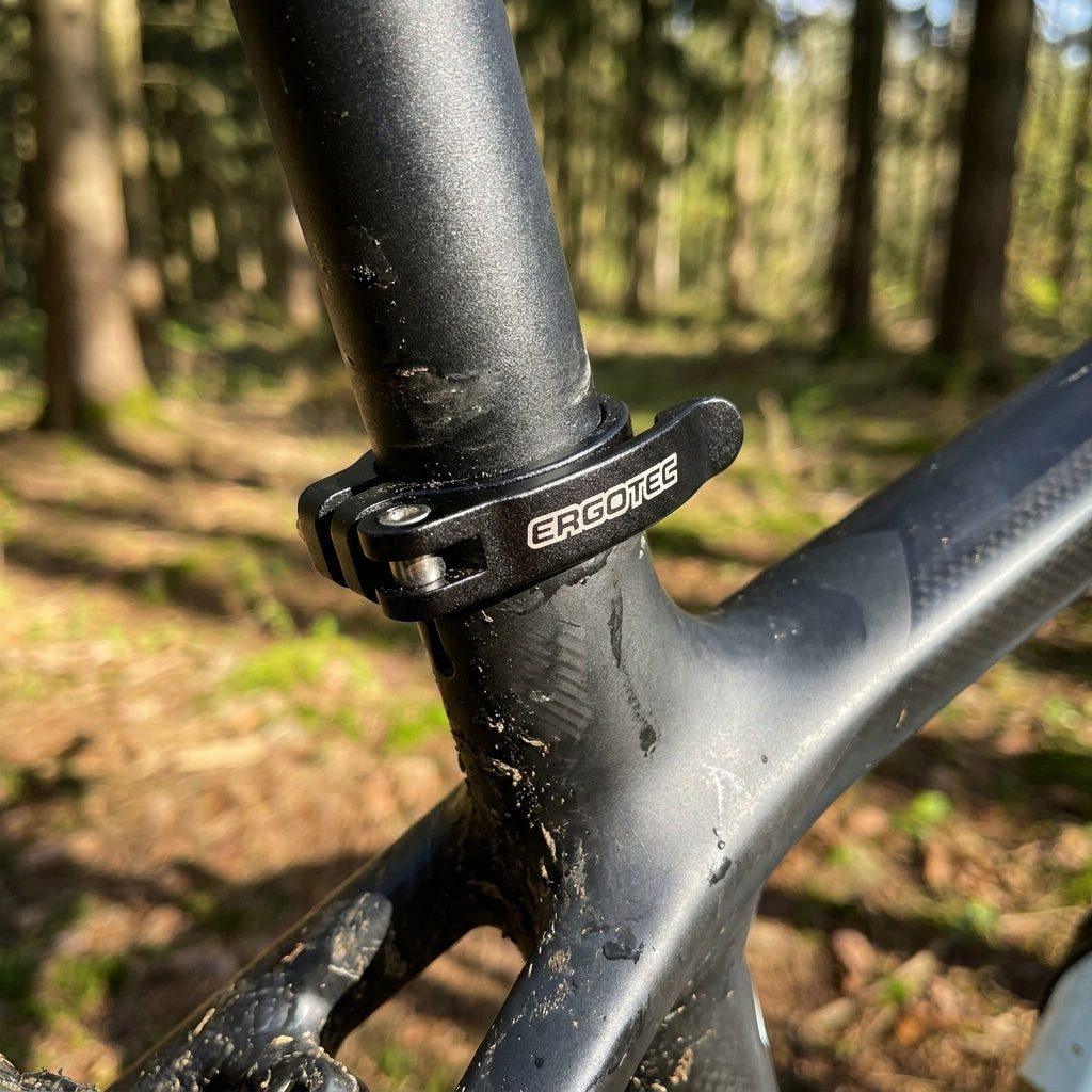Ergotec Fahrradsattel ERGOTEC Sattelklemmschelle "SCQ-200"nAluminium - ca. 45g mit Schnellsp