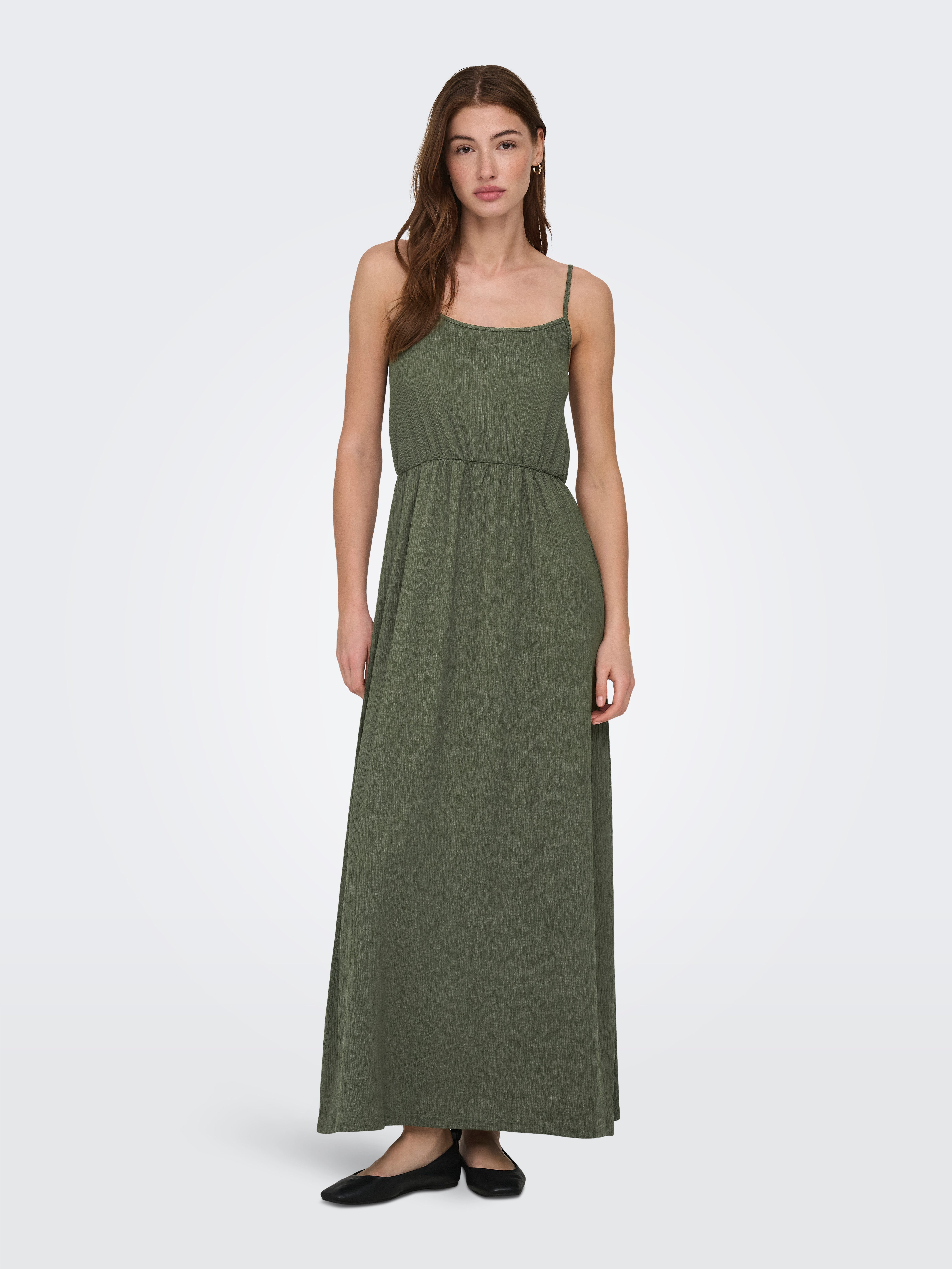 ONLY Maxikleid ONLALTA S/L LONG STRAP DRESS PNT ZLO