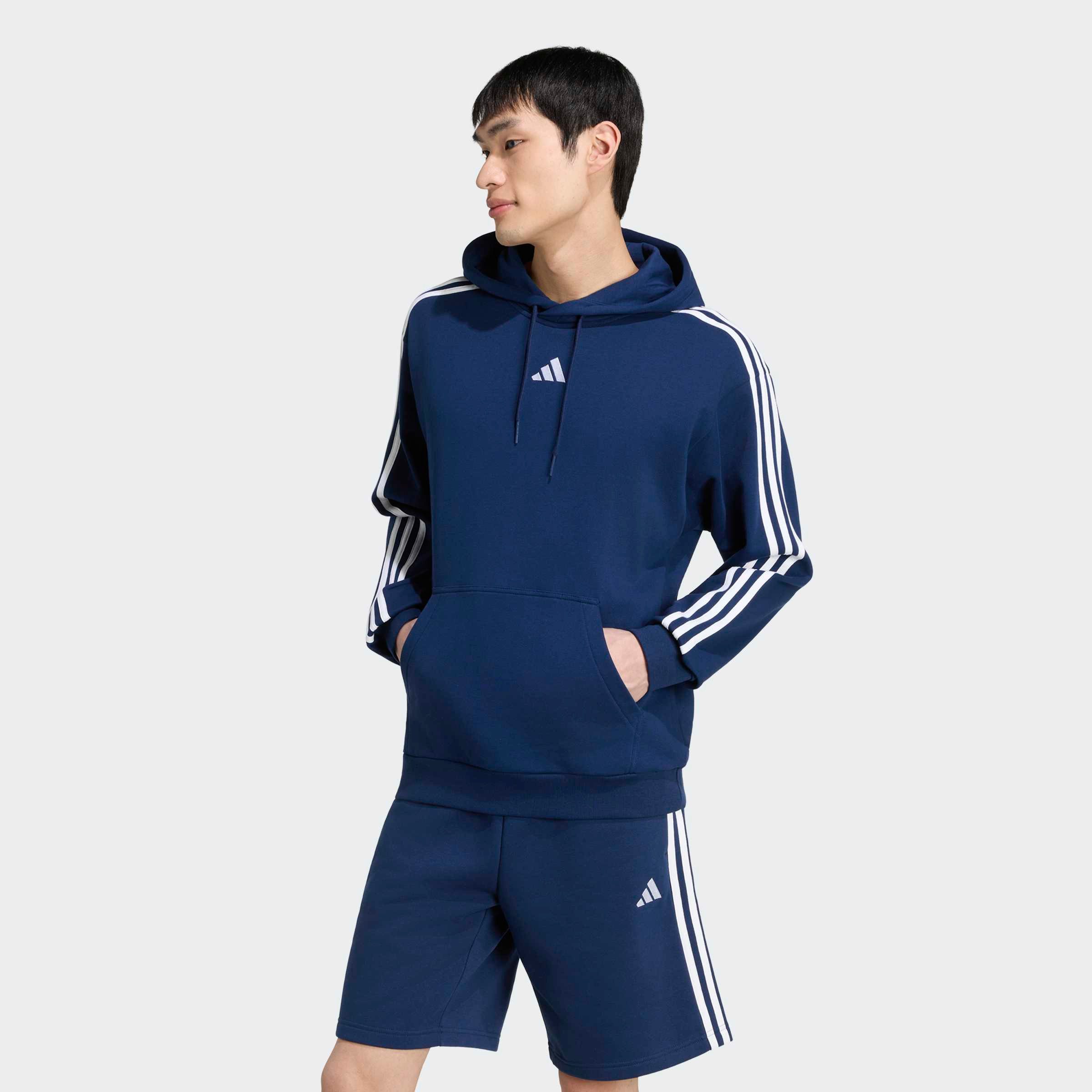 adidas Sportswear Kapuzensweatshirt ESSENTIALS 3-STREIFEN FRENCH TERRY HOODIE