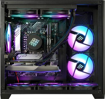 Kiebel Panorama XS Gaming-PC (AMD Ryzen 9 AMD Ryzen 9 5900X, RTX 4070, 32 GB RAM, 2000 GB SSD, Wasserkühlung, RGB-Beleuchtung, WLAN)