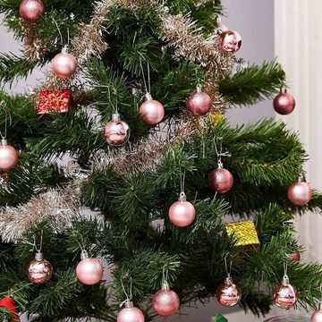 Gontence Weihnachtsbaumkugel 24kleine Mini Dekokugeln (1 St), Weihnachtskugeln
