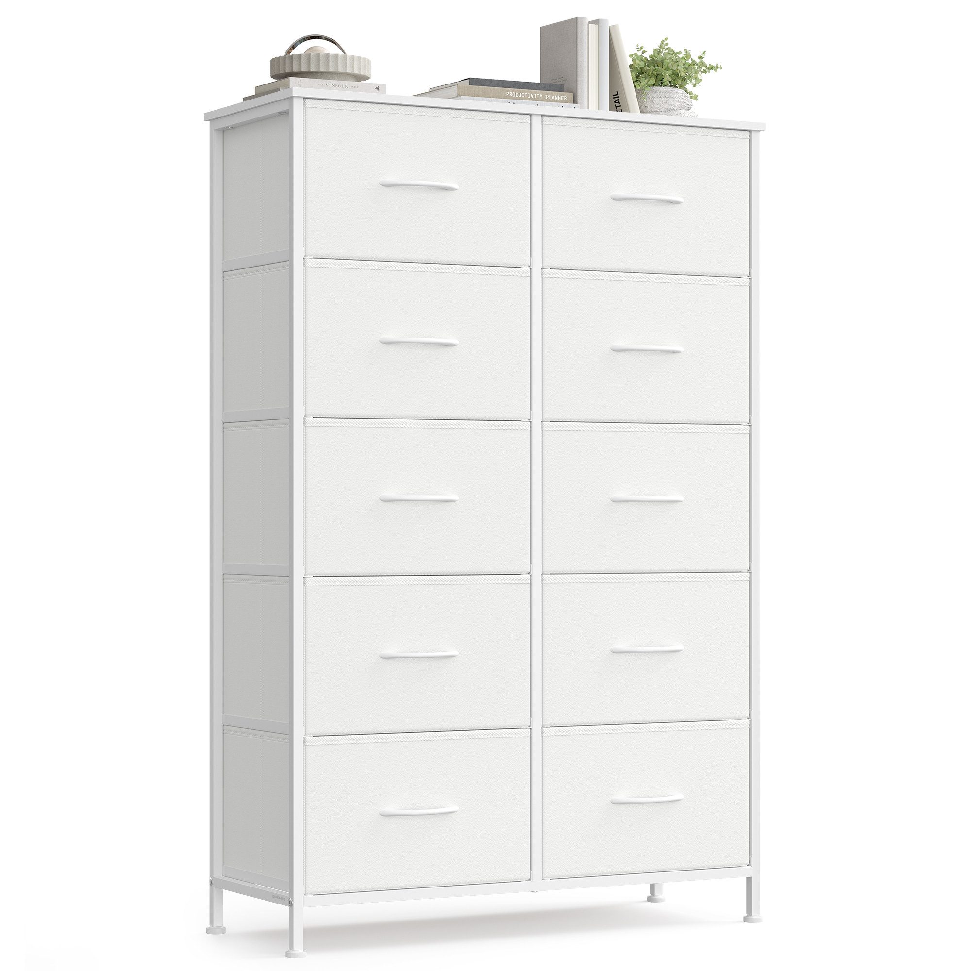 SONGMICS Kommode Schrank, Aufbewahrungsschrank, für Schlafzimmer, Flur, Wohnzimmer, für Schlafzimmer