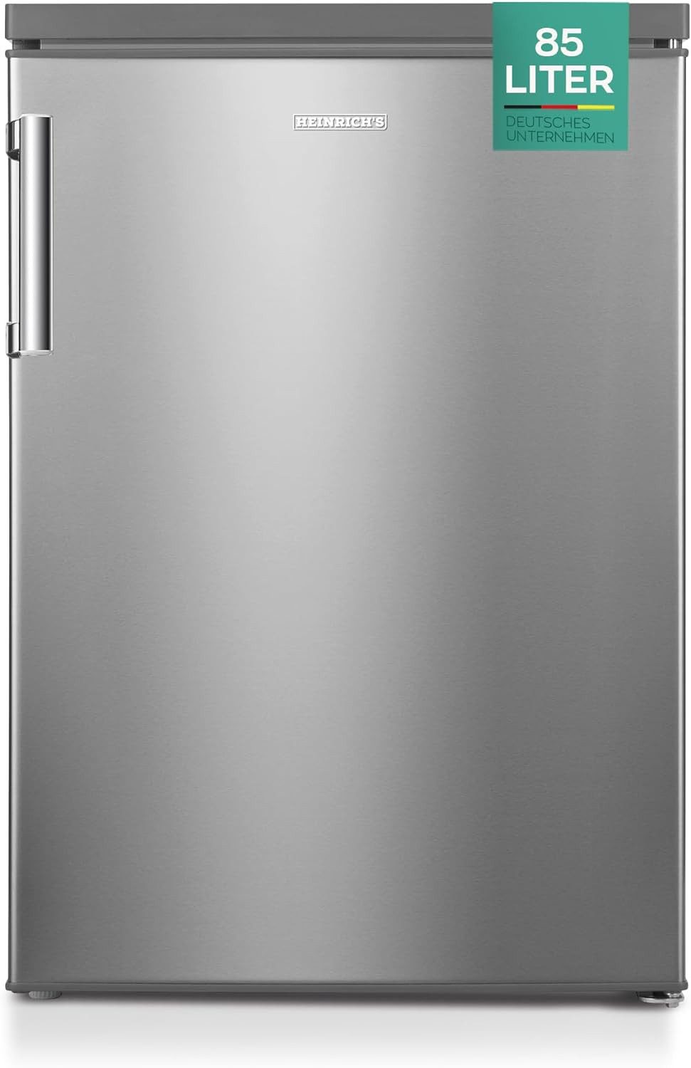 Heinrich´s Gefrierschrank HGS 5090 IX, 84.5 cm hoch, 56 cm breit, Freezer Tiefkülschrank Tiefkühltruhe 85 L