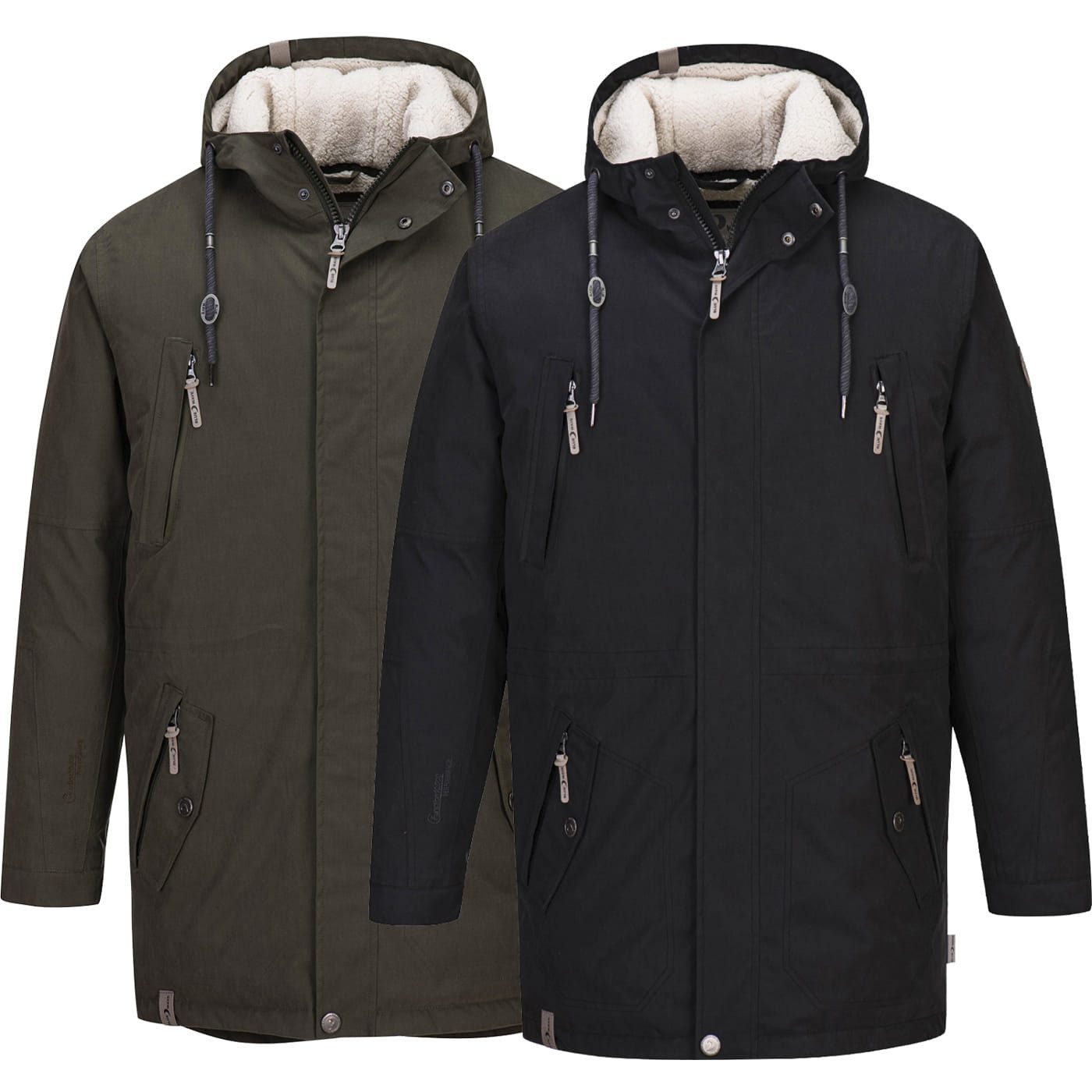 RennerXXL Winterjacke Blue Wave Kuddel Parka günstig online kaufen