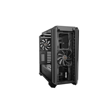 be quiet! PC-Gehäuse Silent Base 601, Window Silver, BGW27, Computergehäuse, Case, 2 vorinstallierte Pure Wings 2 140mm Lüfter, Geräuschreduzierung, leiser Betrieb, kompatibel mit E-ATX ATX M-ATX Mini-ITX, Seitenfenster aus Temperglas, schwarz/silber