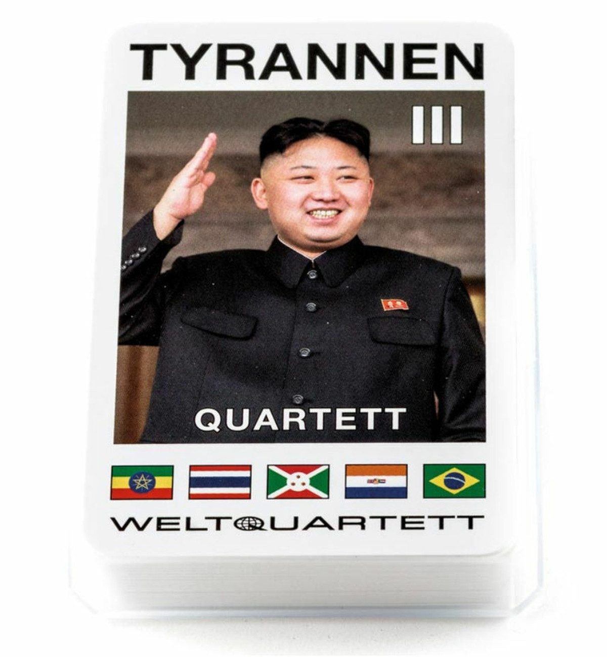 WestCraft Spiel, Weltquartett Kartenspiel Tyrannen Quartett III Kartenspiel Weltquartett Wer ist der Schlimmste?, Karten wie Mubarak, Al-Assad, Kai-shek