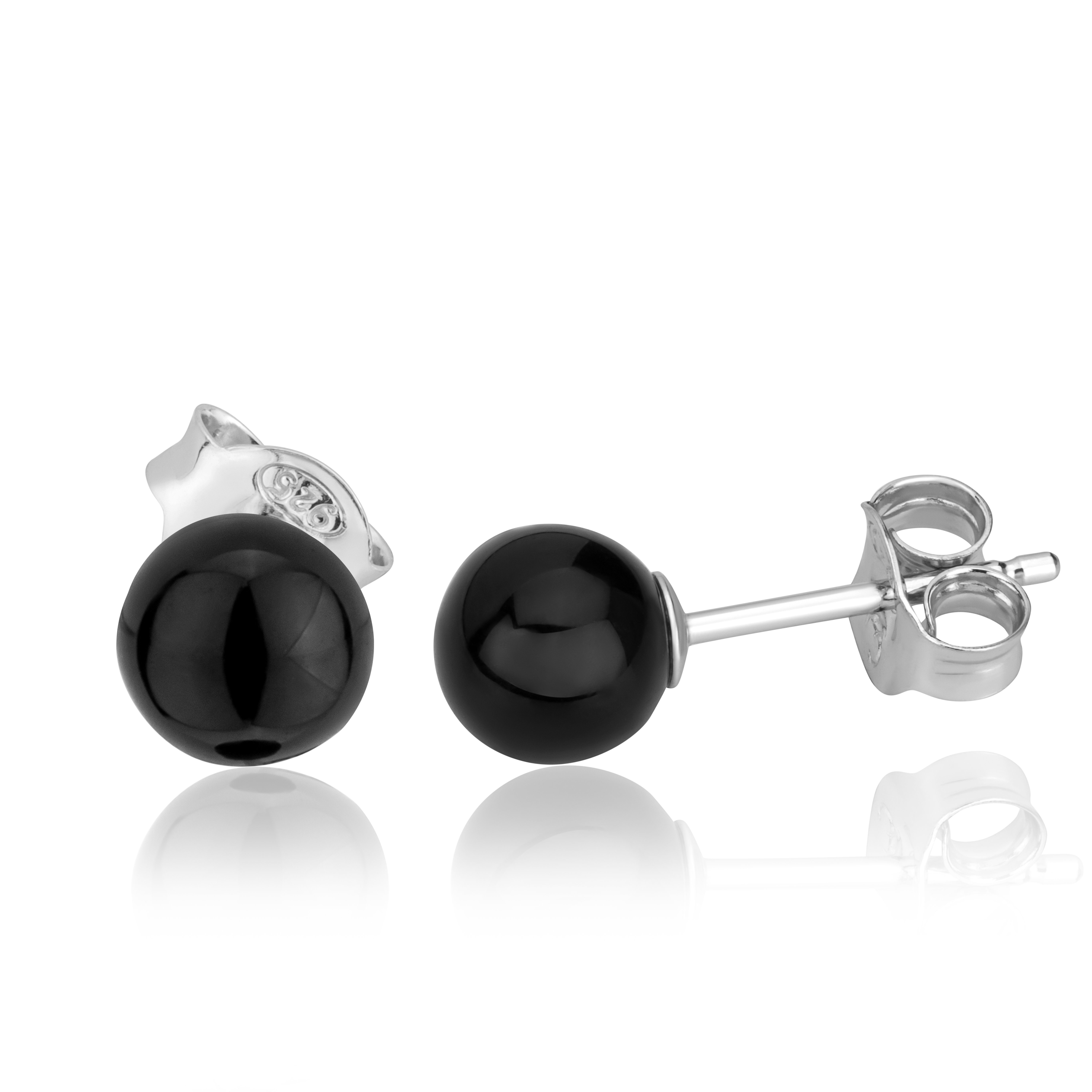 NKlaus Paar Ohrstecker Paar echte Onyx günstig online kaufen