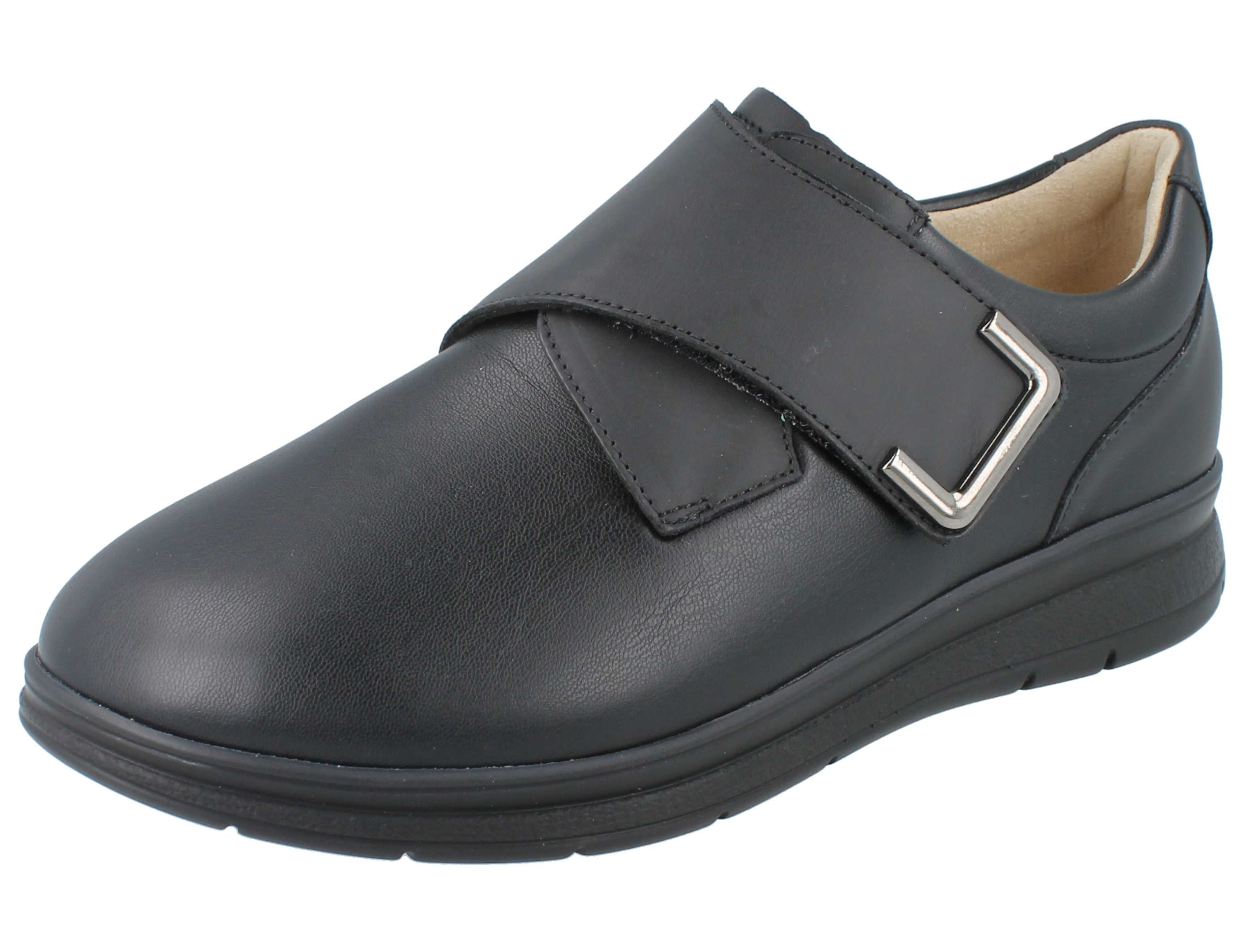 Finn Comfort FINN COMFORT FinnPlus Neiva FinnStretch Damen Halbschuhe schwarz Schnürschuh Wechselfußbett
