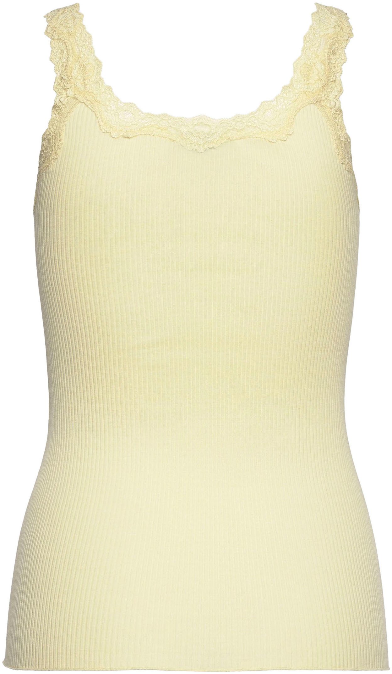 rosemunde Tanktop Babette Silk Top umgedrehter Vintage-Spitzenbesatz, femin günstig online kaufen