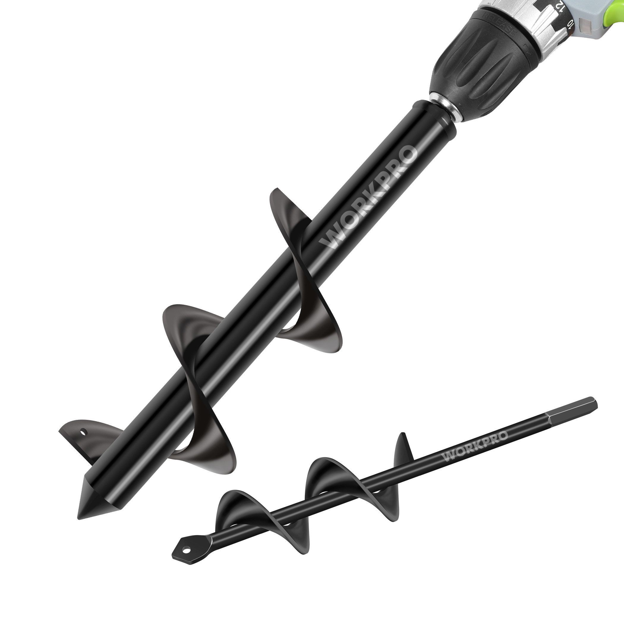WorkPro Erdbohrer Gartenbohrer, Spiralbohrer Schnurlos Handbohrer, günstig online kaufen