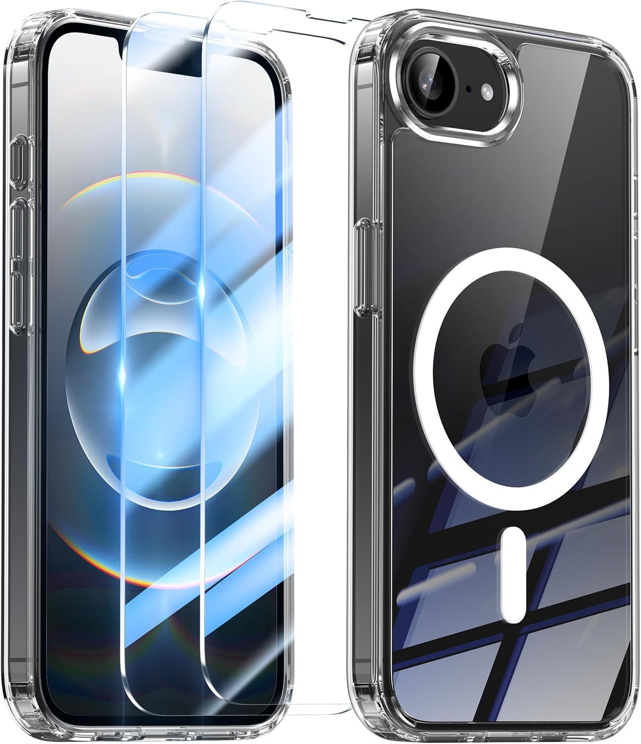 MSM Handyhülle Hülle + 2X Schutzglas für Apple iPhone 16e Panzerfolie MagSafe Case