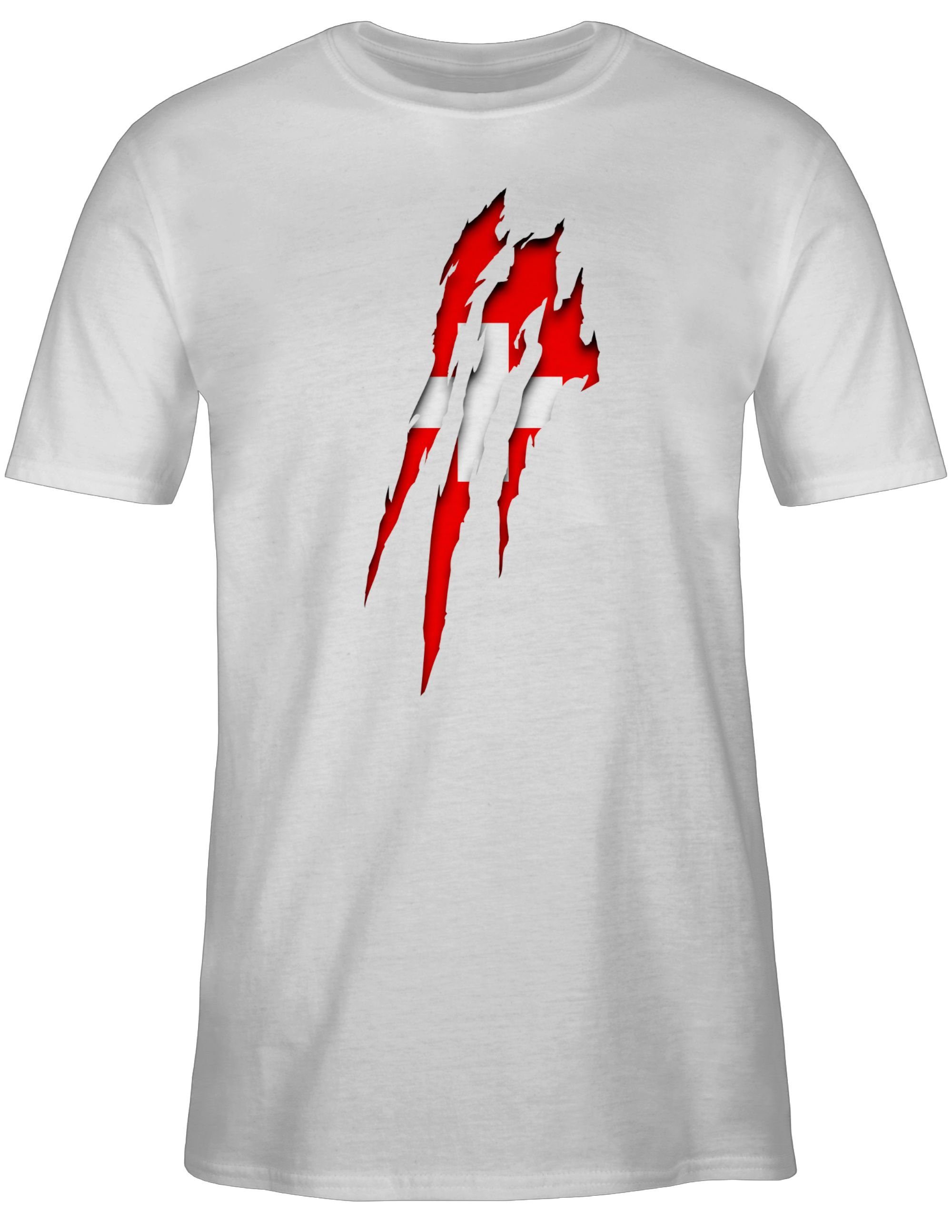 T-Shirt Schweiz Krallenspuren