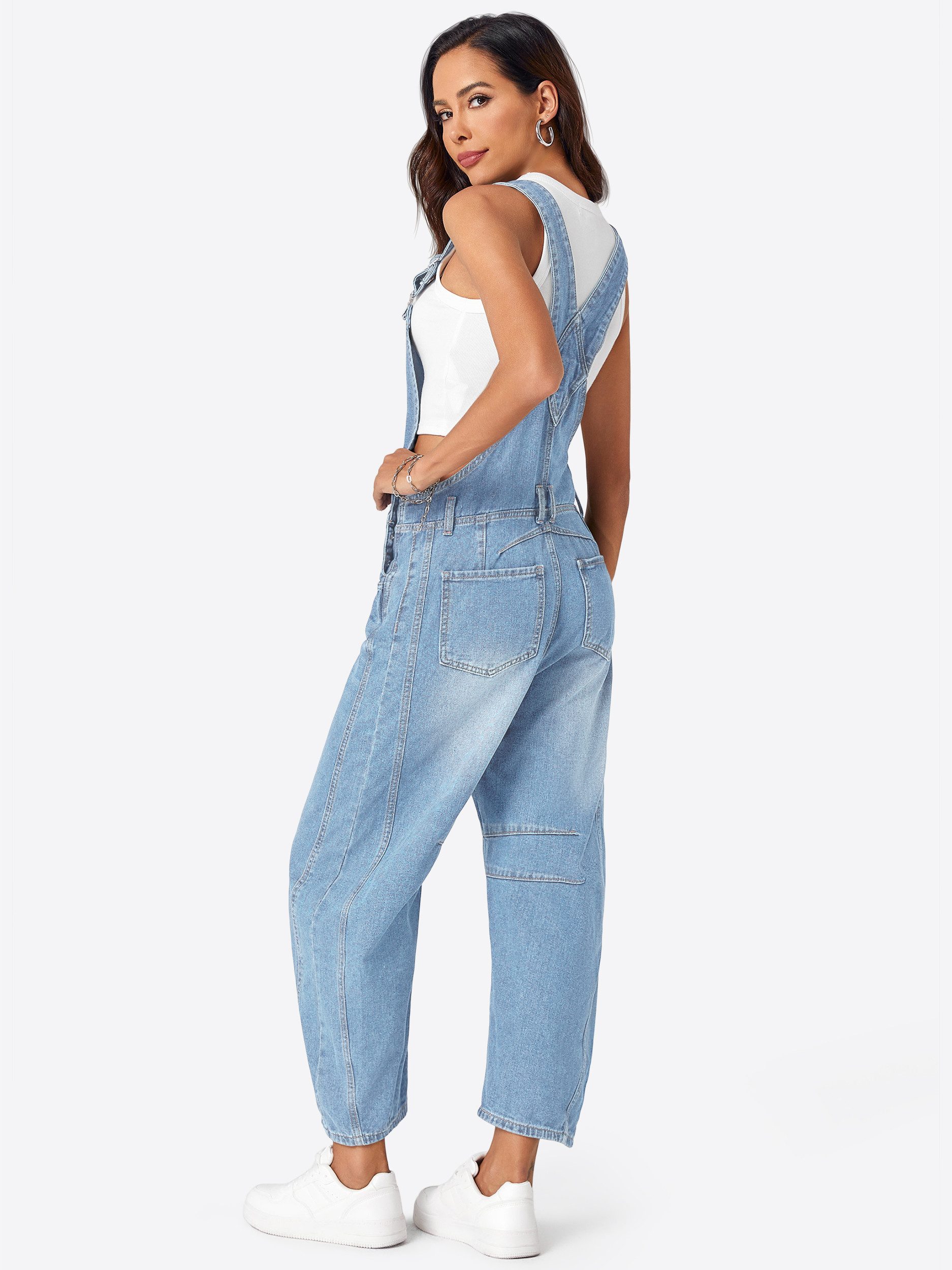 Imily Bela Overall Damen Lockerer Latzjeans mit Hosenträger (Packung, 1-tlg günstig online kaufen