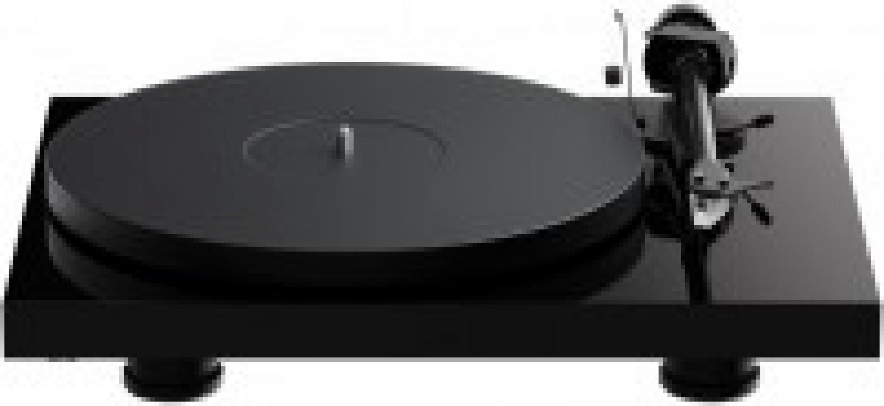 Pro-Ject Debut Evo 2 Hochglanz Schwarz Plattenspieler (Riemenantrieb mit elektronischer Drehzahlregelung, keine, Carbon-Alu-Tonarm 8,6?, Alu-Teller mit TPE-Dämpfung)