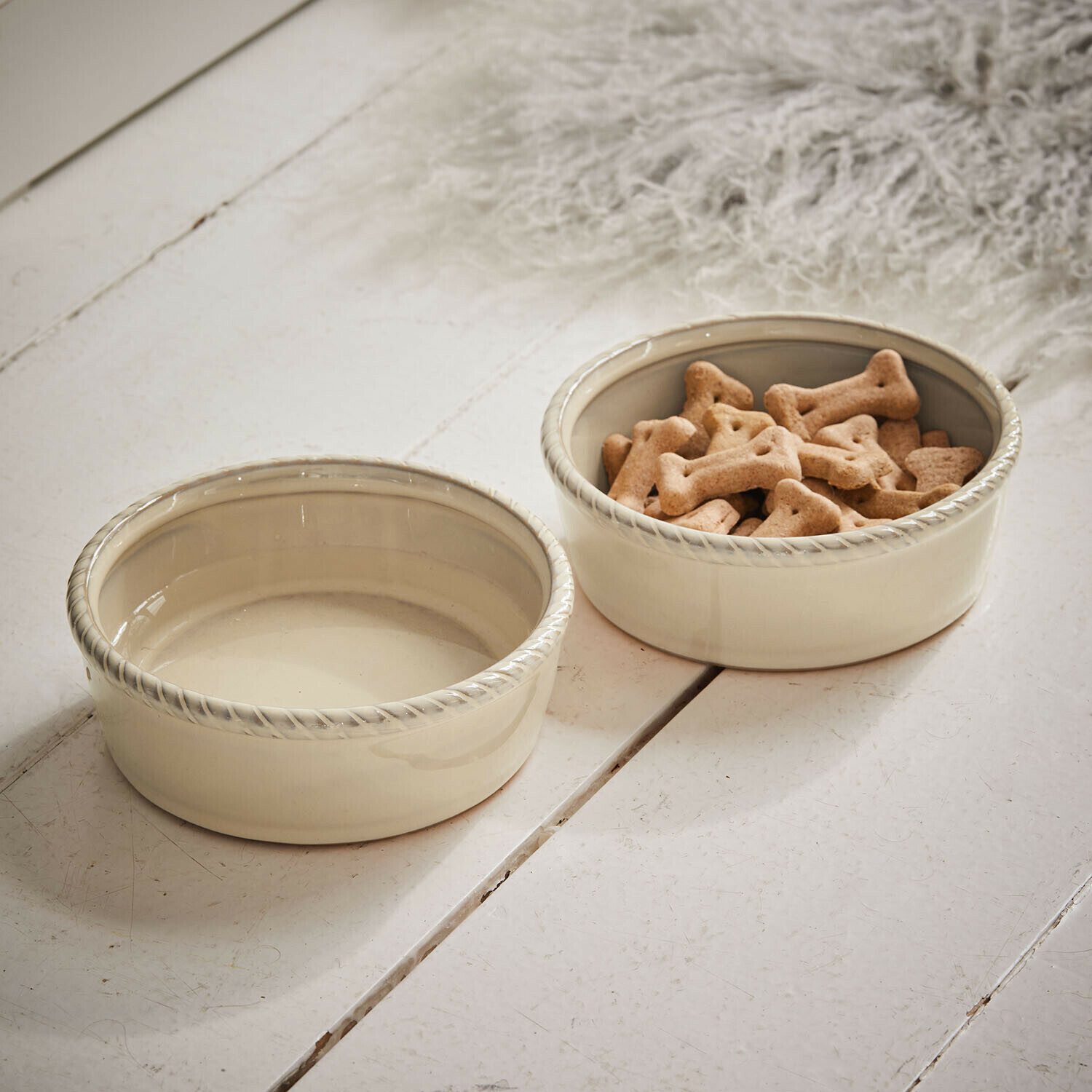 Mirabeau Futternapf Futternapf 2er Set Pawilo creme
