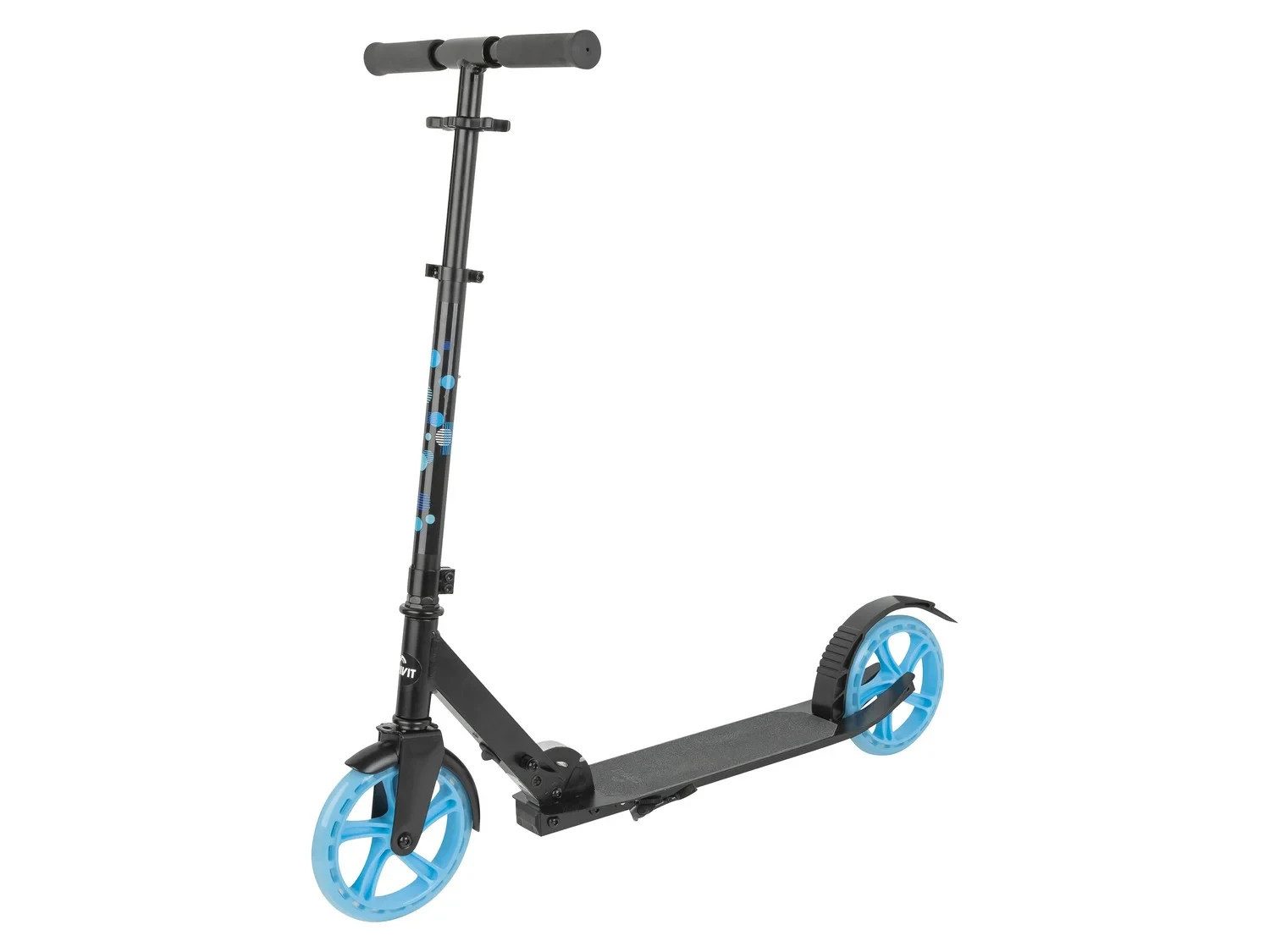 Scooter Crivit Alu Scooter klappbar, leicht, stabil bis 100 kg Blau