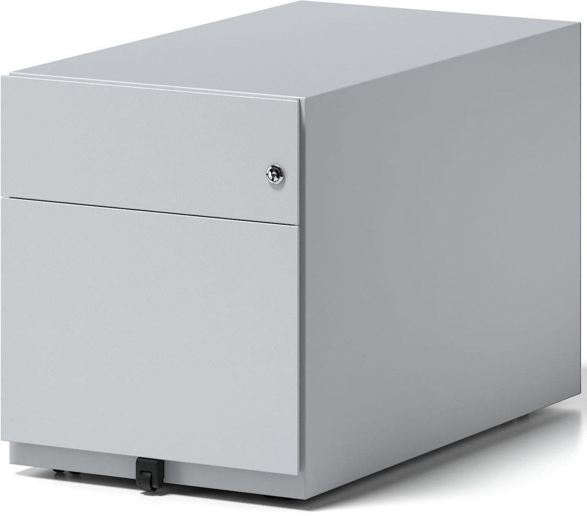 Bisley Container Rollcontainer Note Griffleiste 1 Schublade 1 HR-Schublade lichtgrau