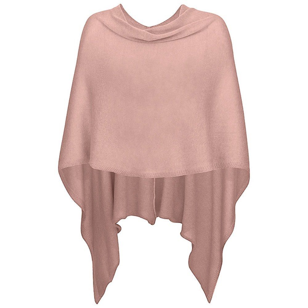 Mississhop Strickponcho Damen Poncho Cape Überwurf Strickponcho M.3004