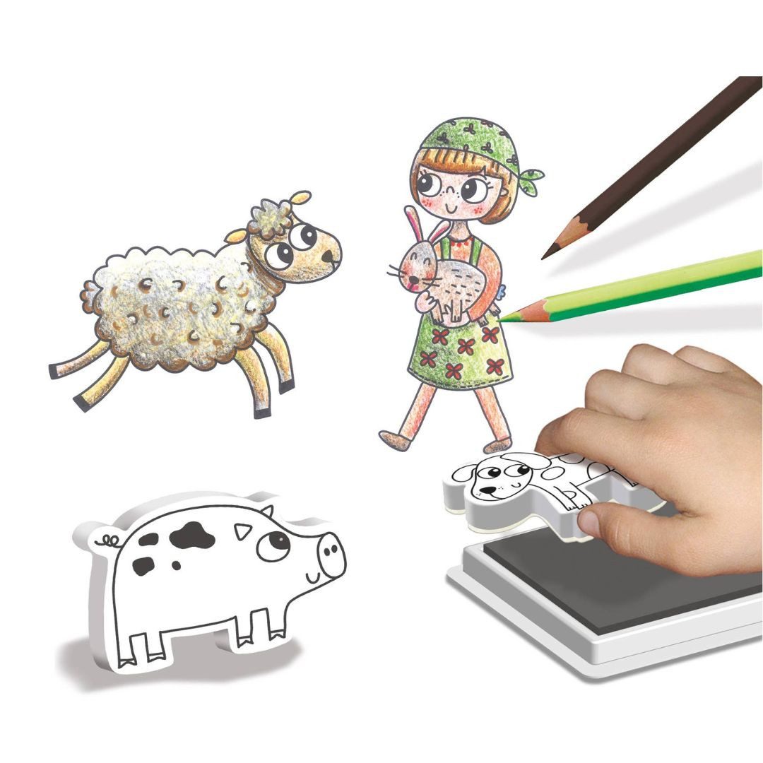 Thumbnail - suebidou Stempel Stempelset für Kinder ab 4 Jahren Kreative Welten, nachhaltig, kreativ