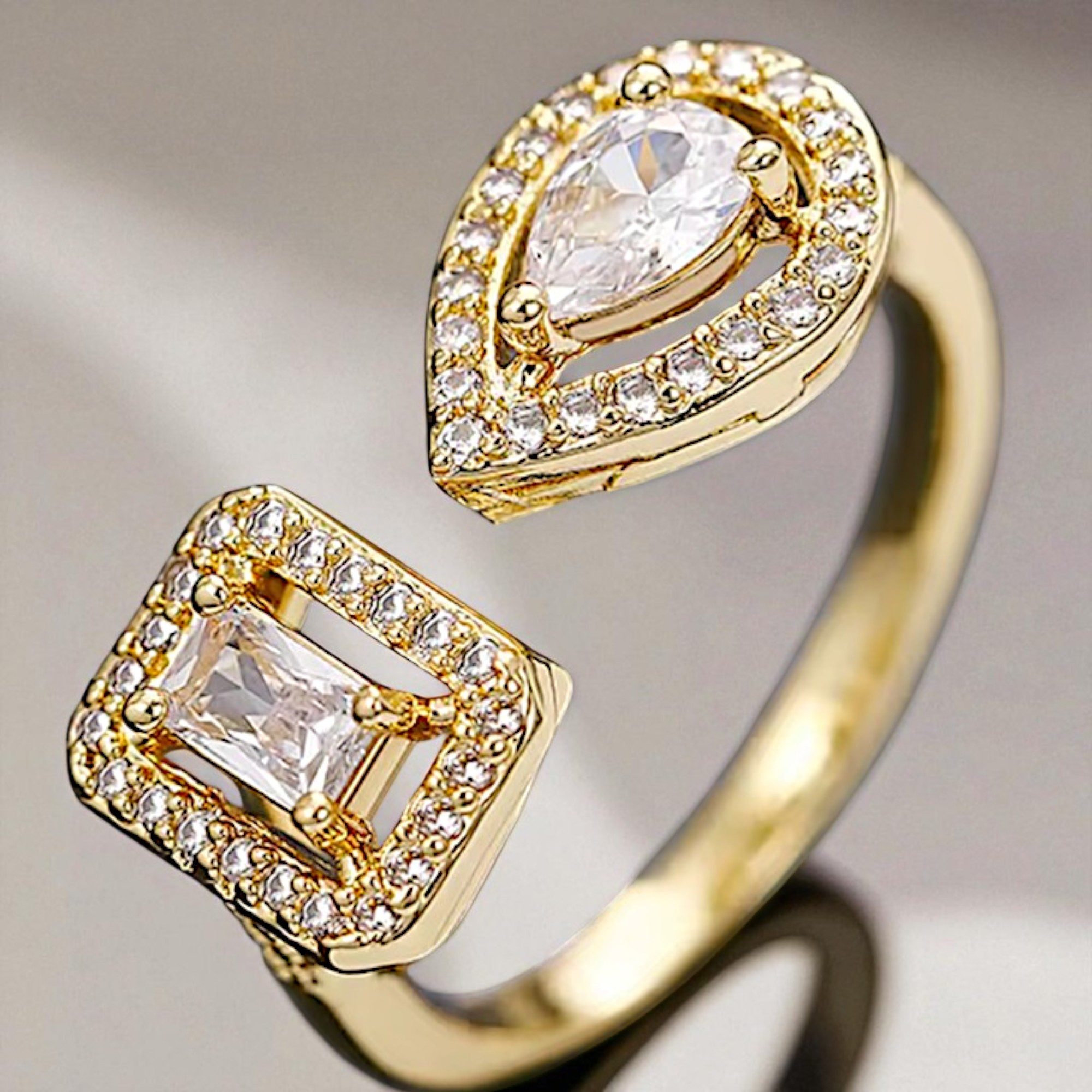 Medusa Accessoires Fingerring Selin Vergoldete Ring günstig online kaufen