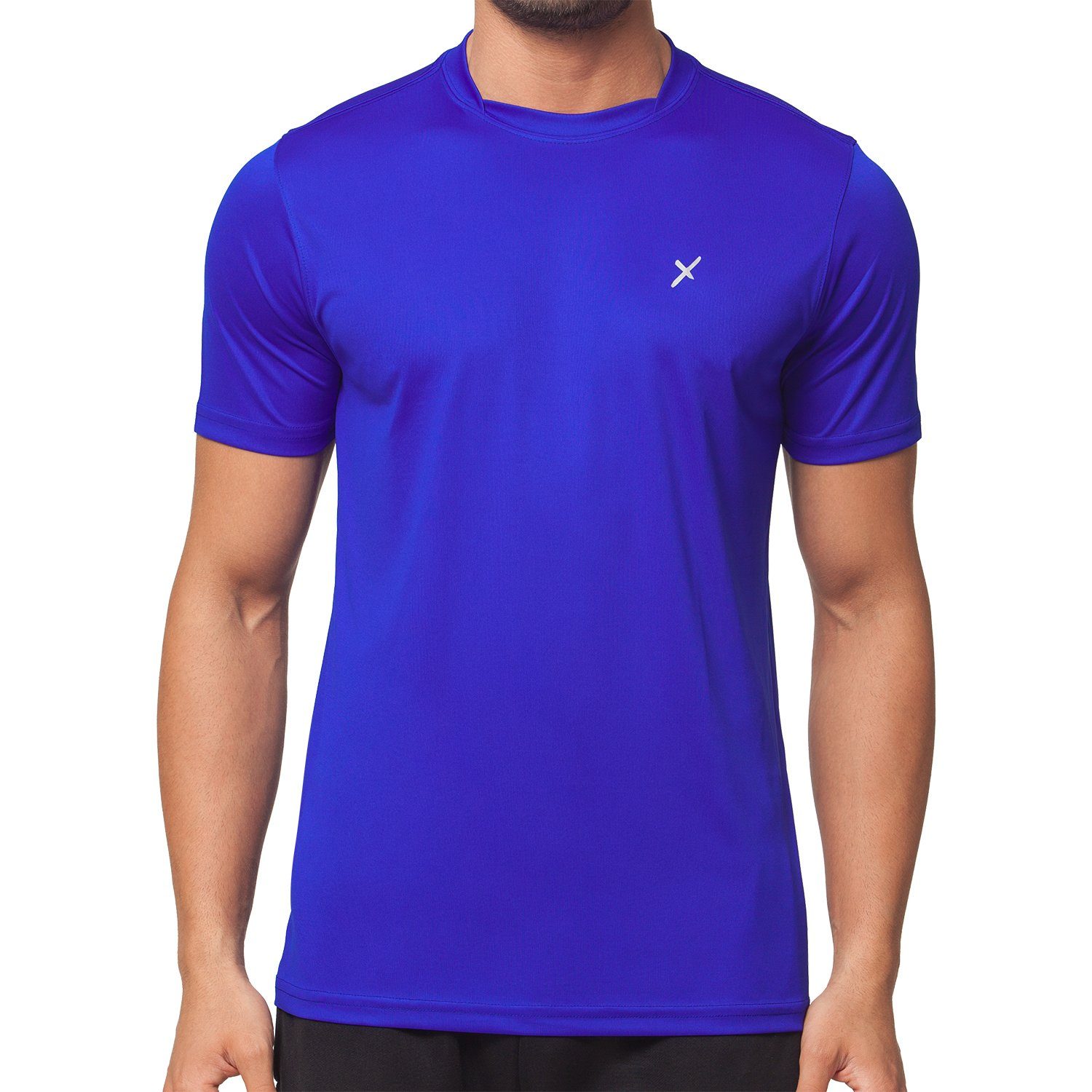 CFLEX Trainingsshirt Herren Sport Shirt Collection Sportswear Royalblau T-Shirt Fitness