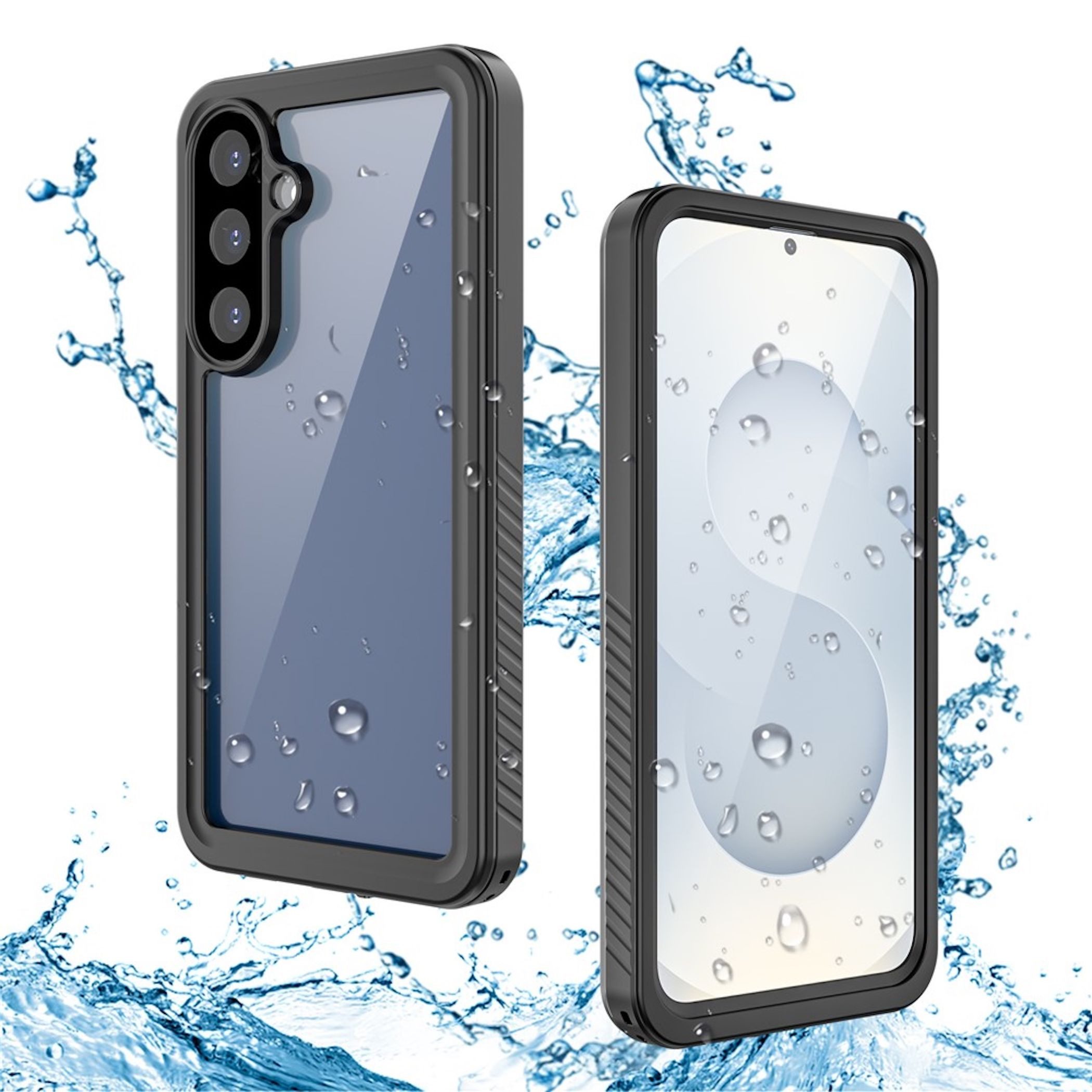 Wigento Handyhülle Wasserdicht Outdoor für Samsung Galaxy S26 FE TPU Kunststoff Schutz 6,7 Zoll, IP68 Wasserdichte und stoßfeste Schutzhülle