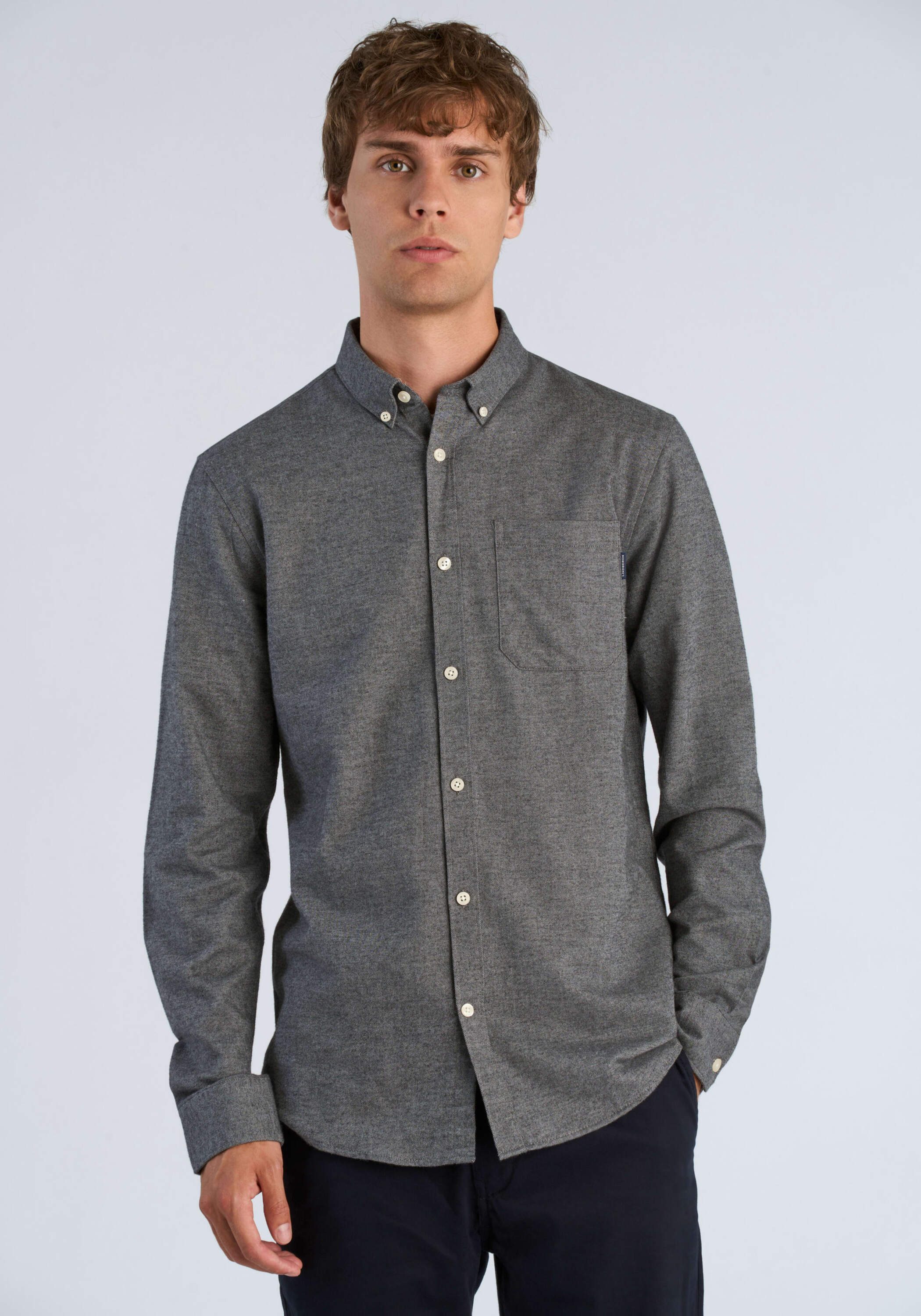 LINDBERGH Businesshemd Business-Casual-Hemd (Langarm) Relaxed Fit