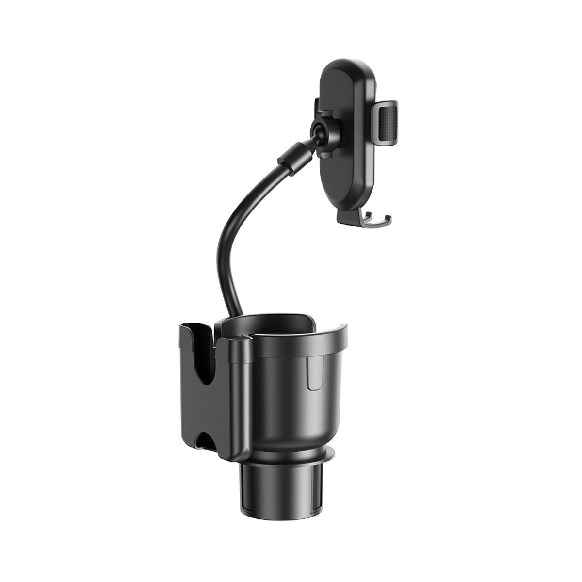 XO Smartphone-Halterung C140 Handyhalterung Schwarz mit flexiblem Arm und Getränkehalter, (bis 6,9 Zoll, Einzelartikel, Einzelartikel, Flexible Halterung mit zu – Bild 5 von 5