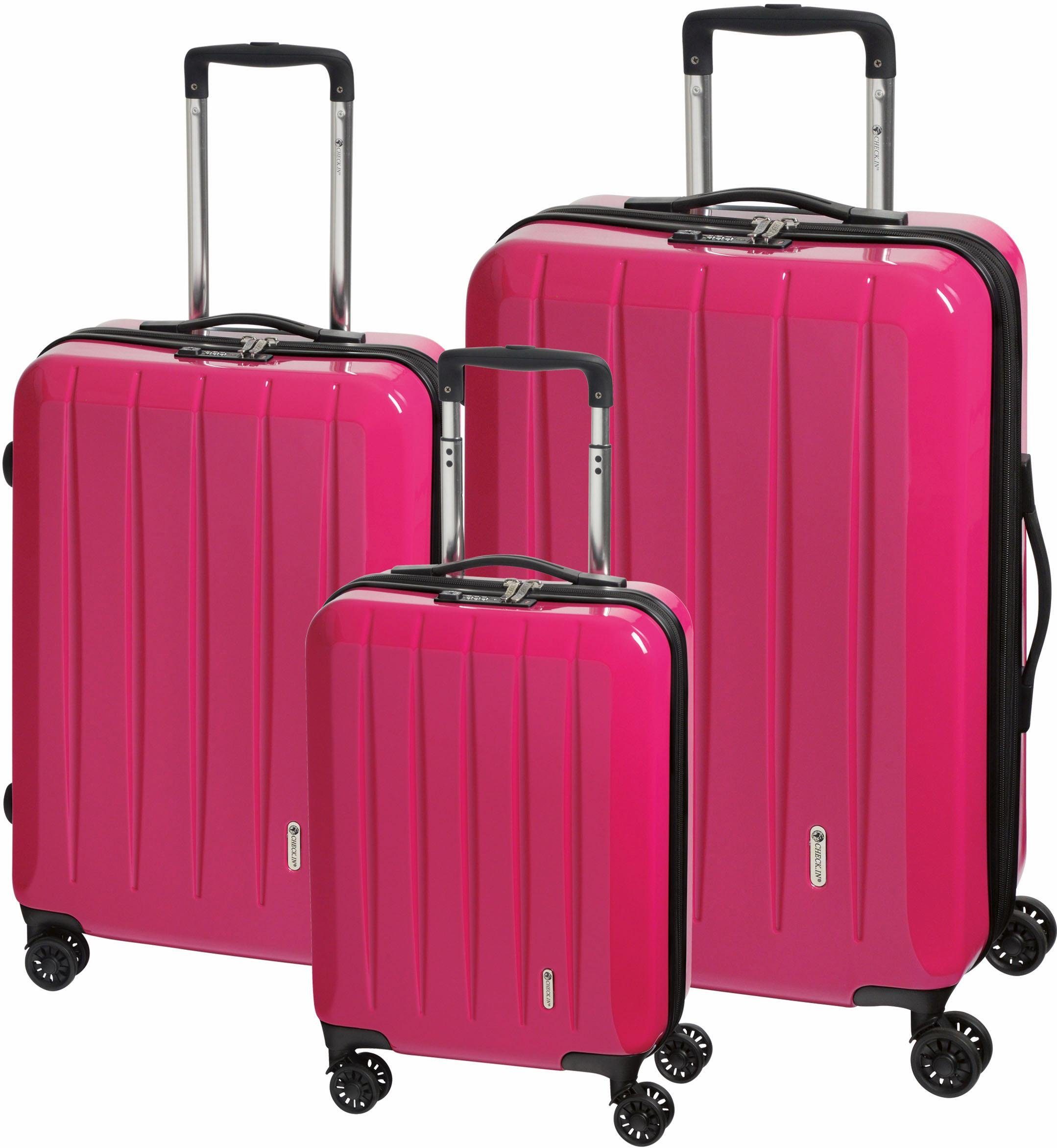 CHECK.IN® Trolleyset London 2.0, 4 Pink 3 (Set, Rollen, tlg)