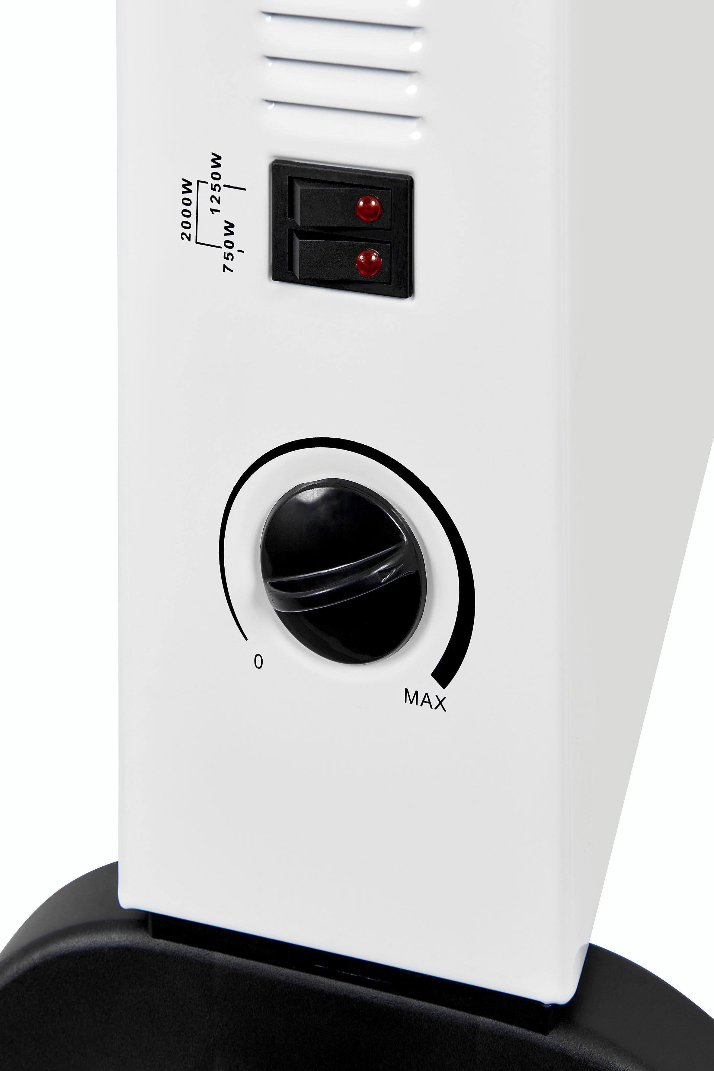 exquisit Konvektor HK 34524 we, 2000 W, Leiser Betrieb und gleichmäßige Wärme