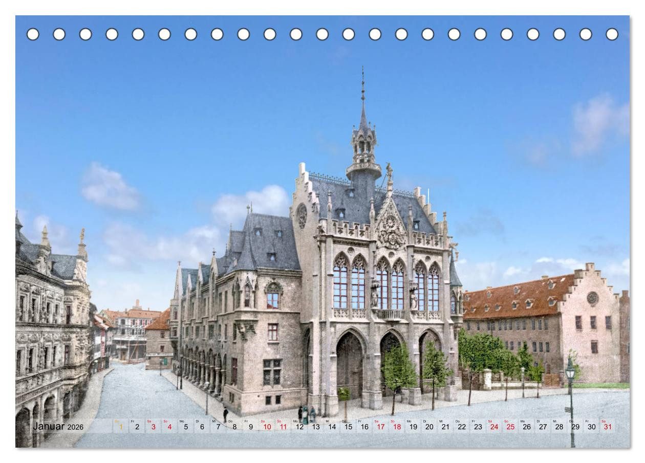 CALVENDO Wandkalender Thüringen um das Jahr 1900 – Fotos neu restauriert und detailcoloriert