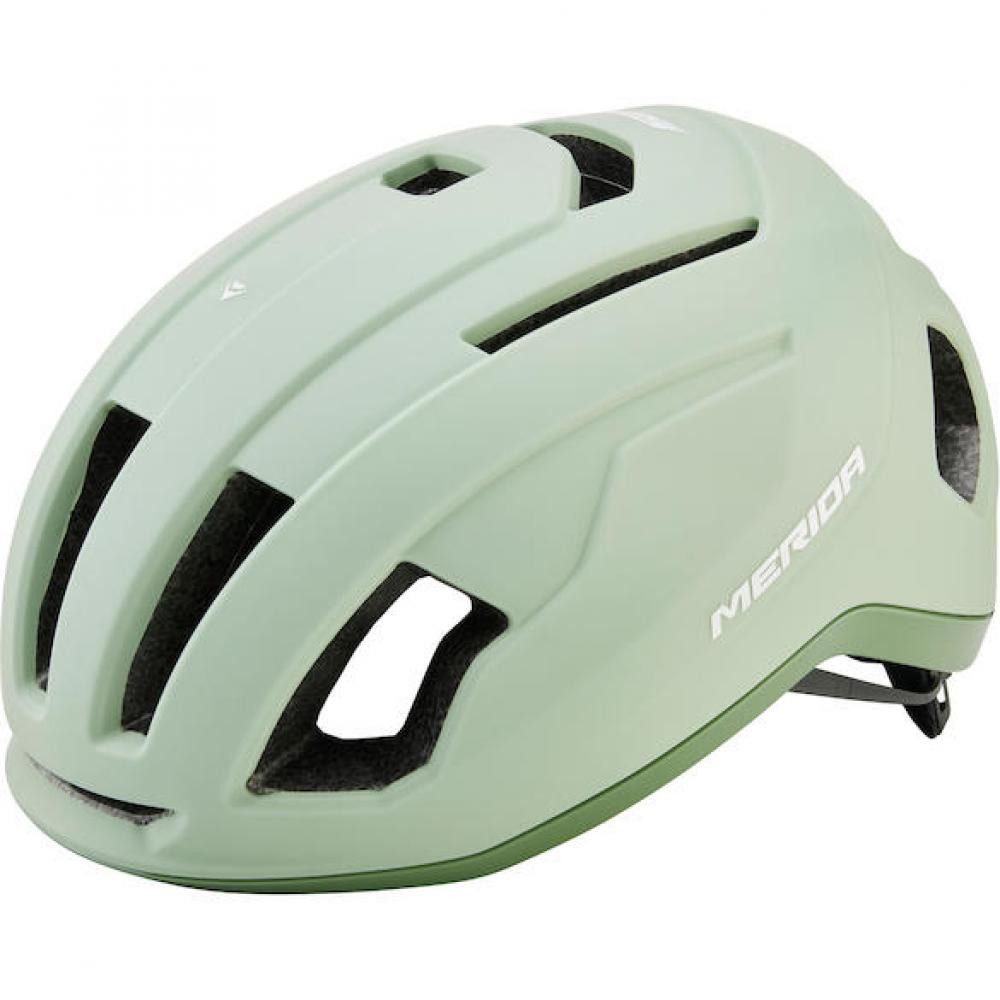 Merida Fahrradhelm Merida Helm Shift mattgrün 58-62 cm - aerodynamischer Rennradhelm mit