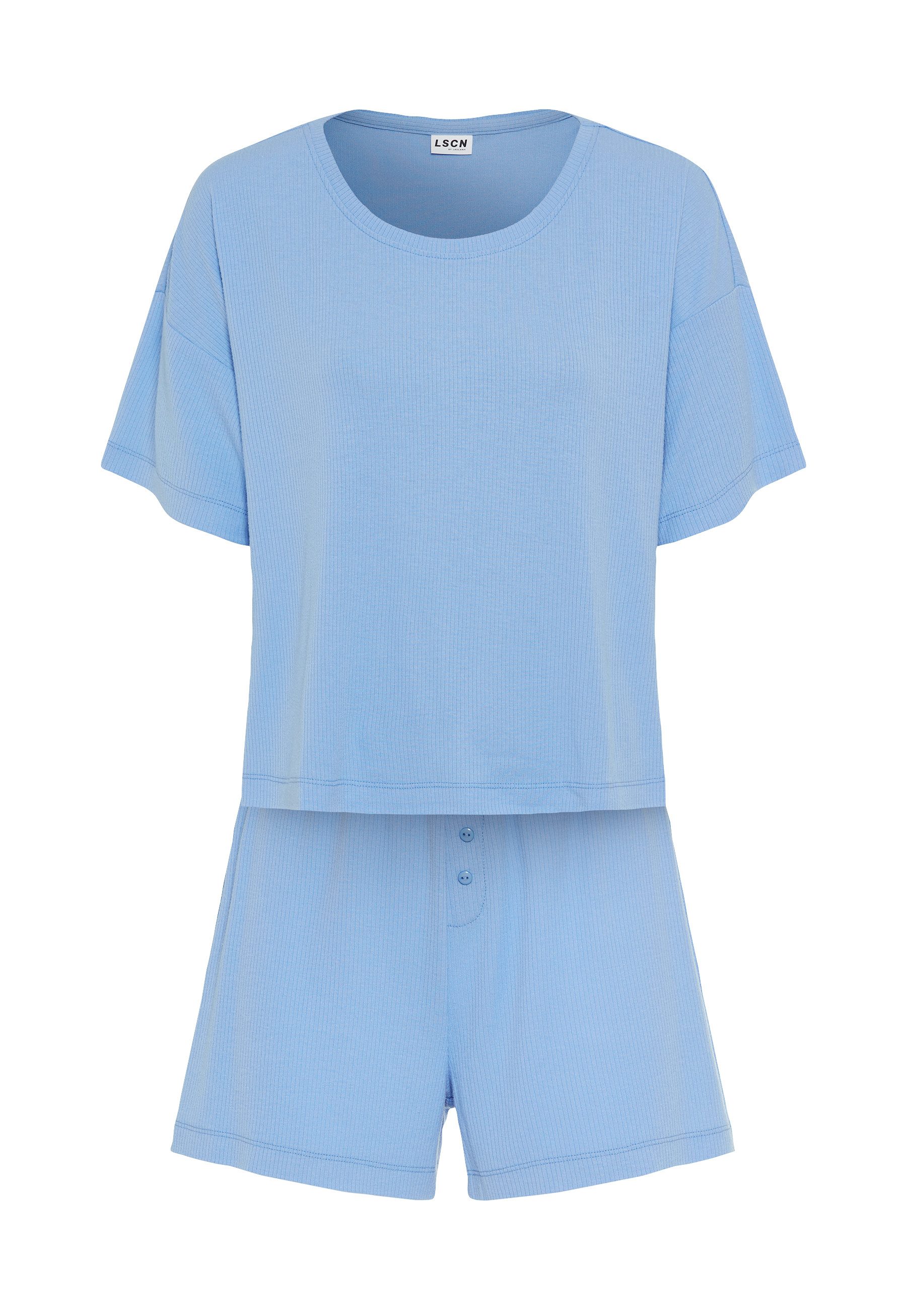 LSCN by LASCANA Shorty (2 tlg) mit Zierknopfleiste an der Hose. € 39,99