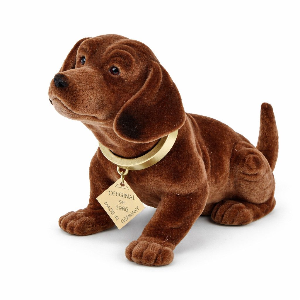 Kremers Schatzkiste Dekofigur Original Wackeldackel klein Wackelhund 19cm Auto Hutablage von Rakso
