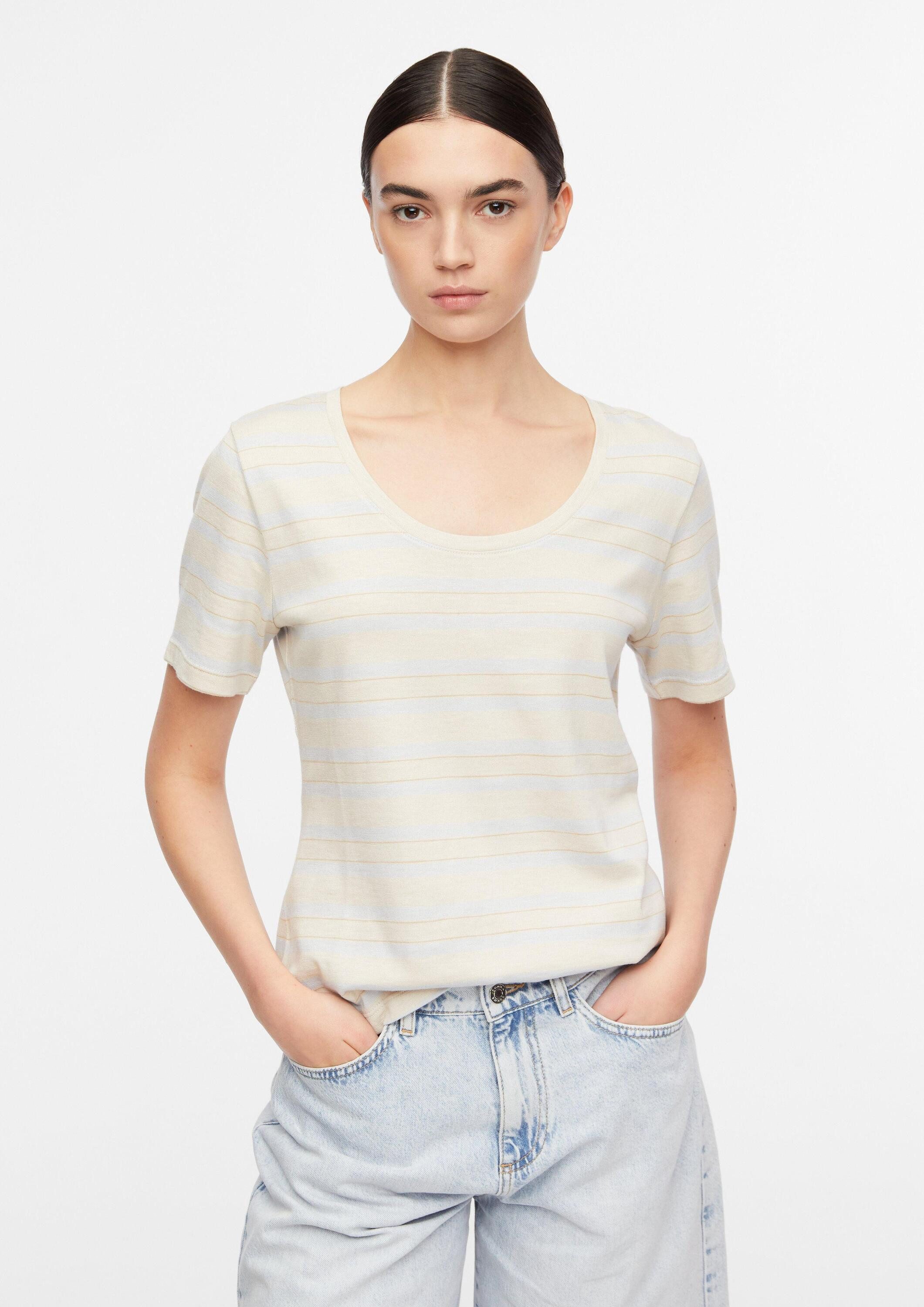 comma Kurzarmshirt T-Shirt T-Shirt