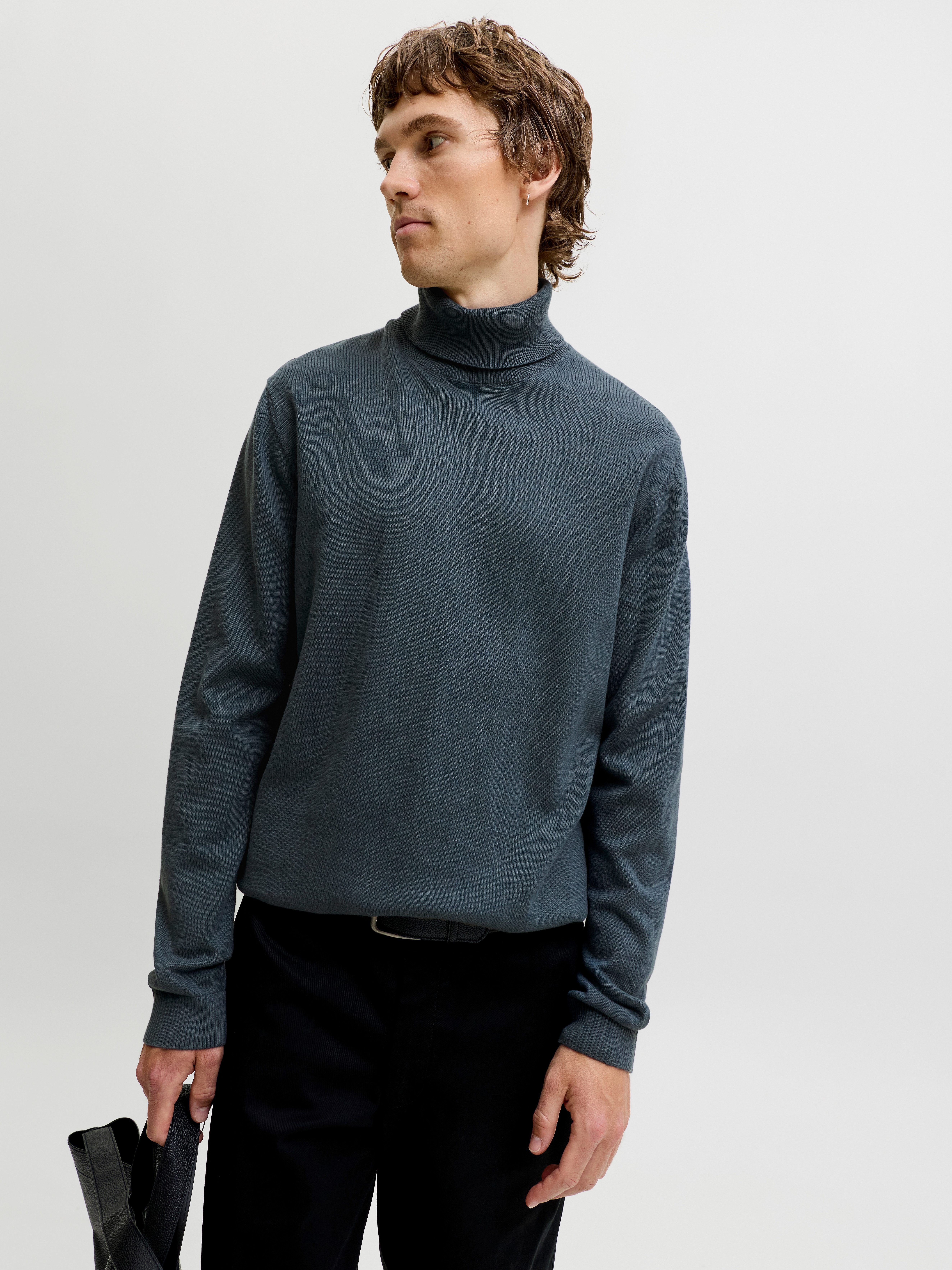 Jack & Jones Rollkragenpullover JJEBASIC mit hohem Tragekomfort Baumwolle, regular fit