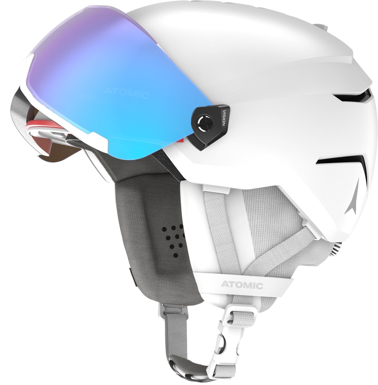 Atomic Skihelm SAVOR VISOR STEREO White Heath WHITE HEATHER/