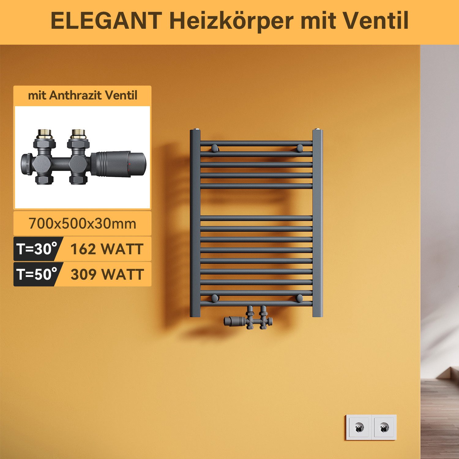 SONNI Badheizkörper Handtuchheizkörper Bad Handtuchwärmer Handtuchtrockner, günstig online kaufen