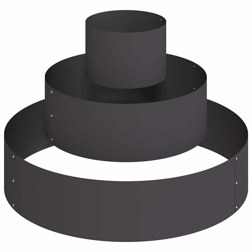 vidaXL Blumentopf Gartenblumentopf Schwarz 90 x günstig online kaufen