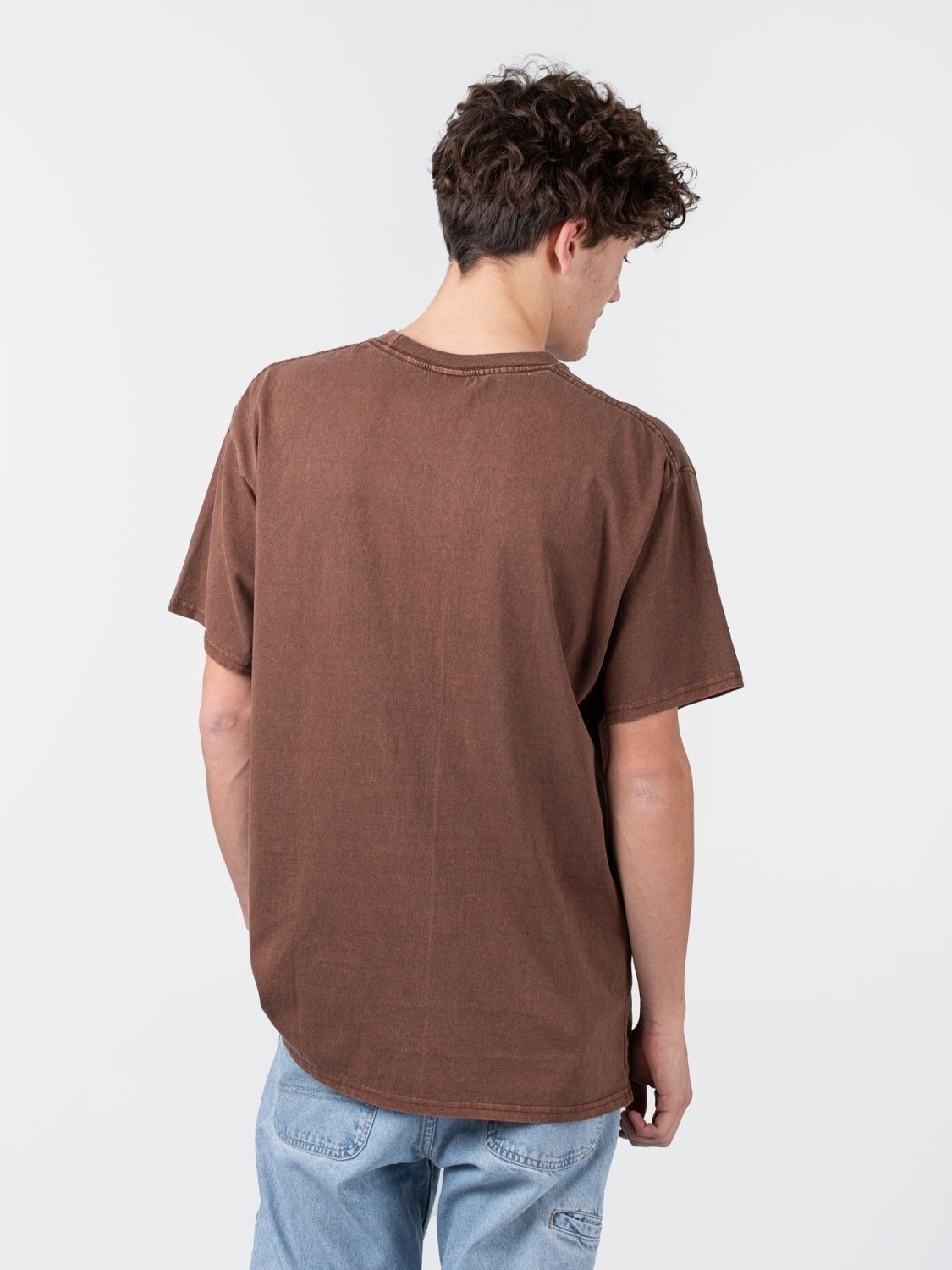 HUF Sleeve Short Dyed Tee Pleasures Brown HUF T-Shirt x