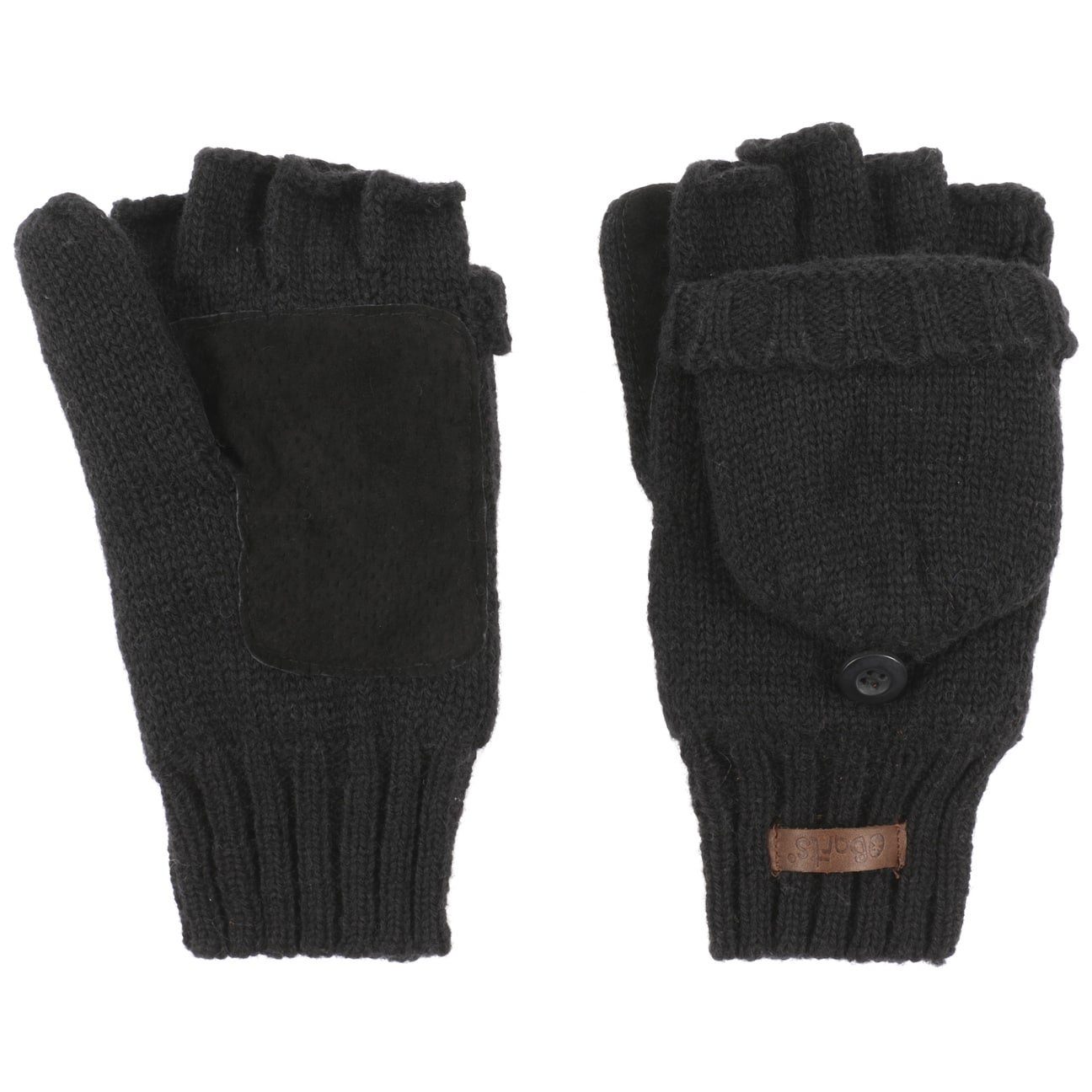 Barts Strickhandschuhe Handschuhe Futter fingerlose mit schwarz