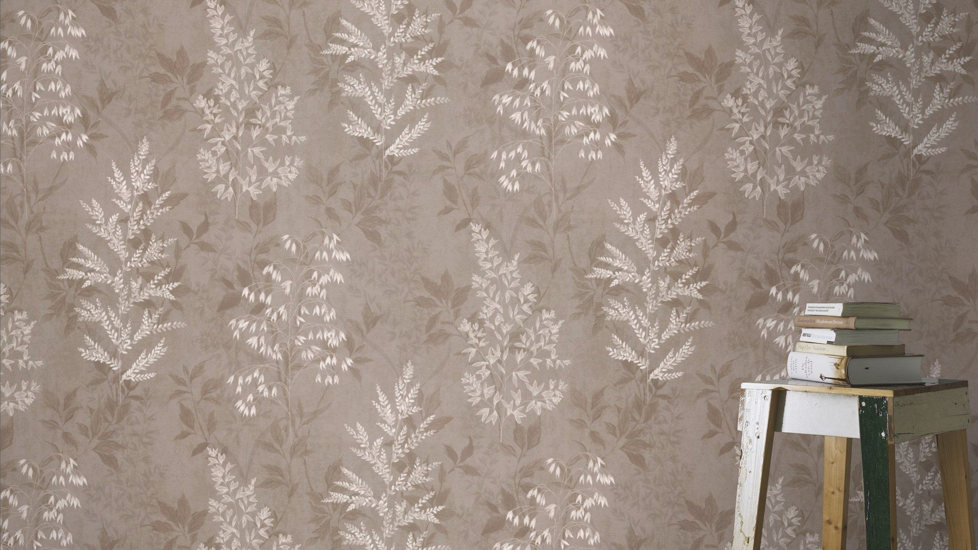 Rasch Papiertapete mit Blattranken, strukturiert, botanisch, günstig online kaufen