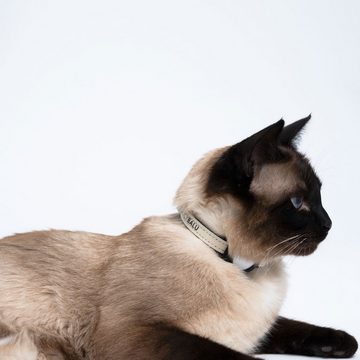 LucyBalu Katzen-Halsband DORI AirTag Katzenhalsband, Halsband für AirTag, Katzen Tracker