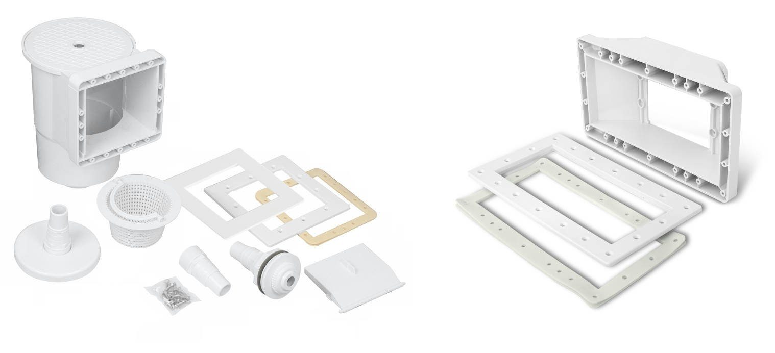 Poolomio Whirlpoolmatte Einbauskimmer breitmaul
